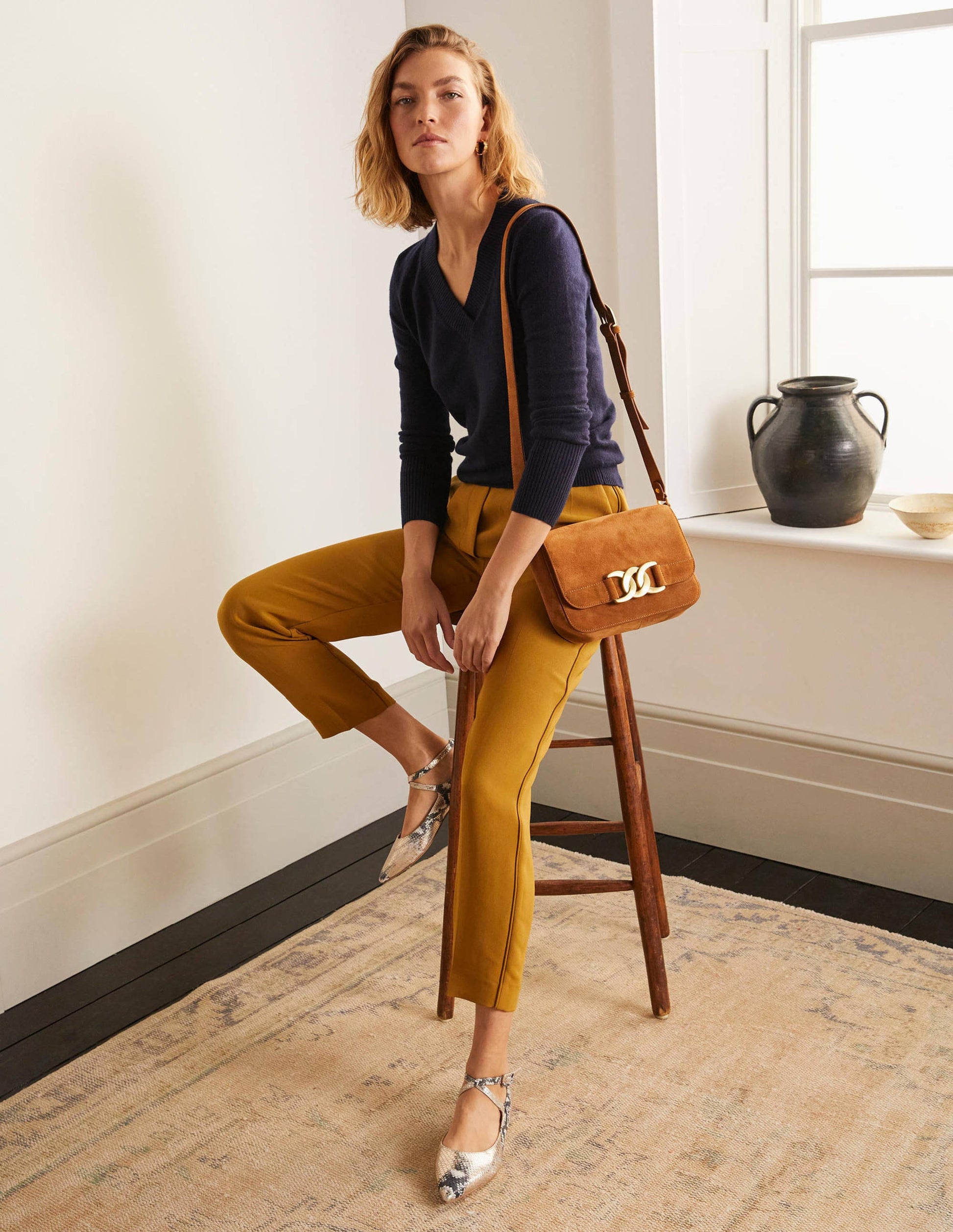 Albemarle Pull On Pants-Frankincense-4