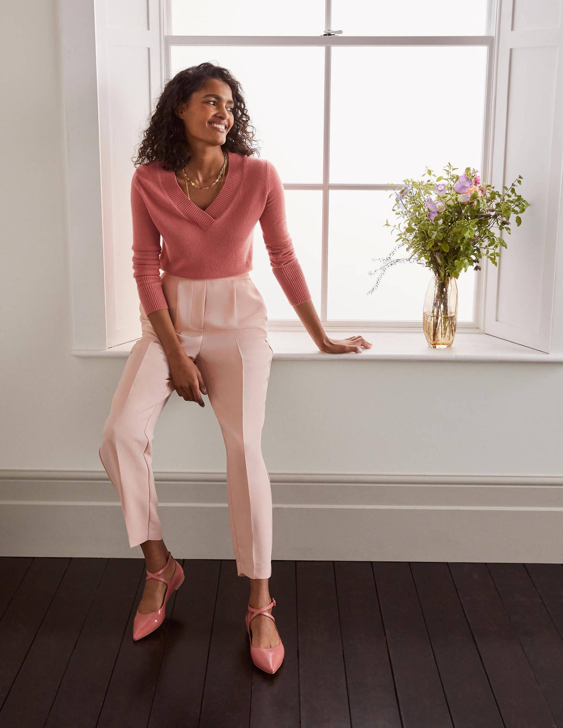 Albemarle Pull On Pants-Milkshake-1