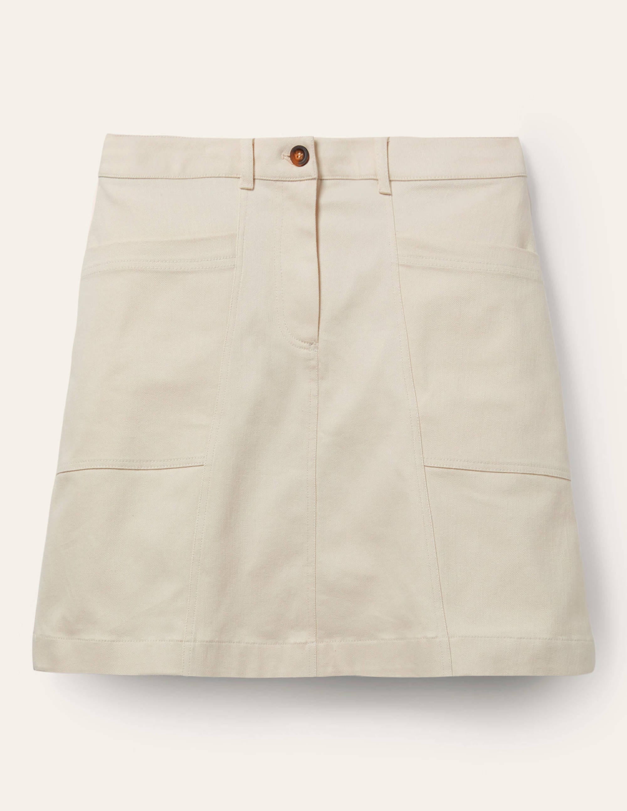 Abingdon Mini Skirt-Ecru - Image 6