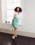 Abingdon Mini Skirt-Apple Mint