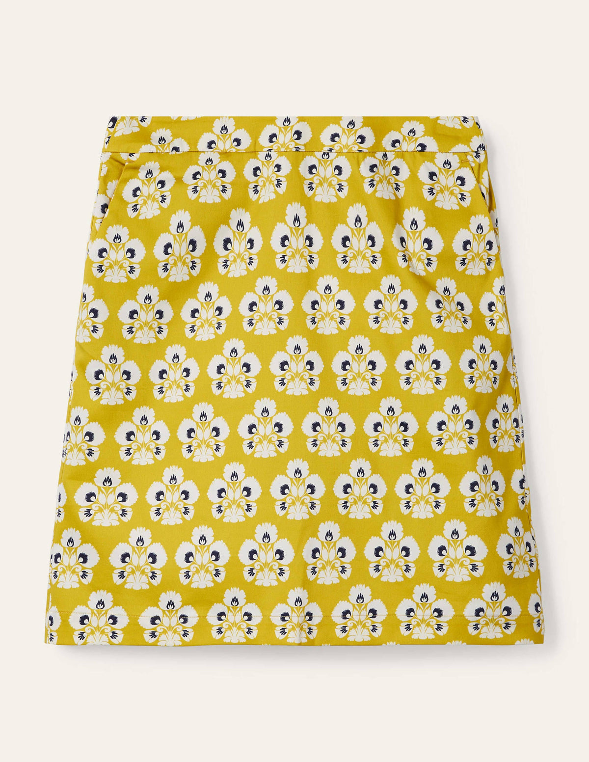 Danby Pull On Mini Skirt-Chartreuse, Carnation Stamp-5