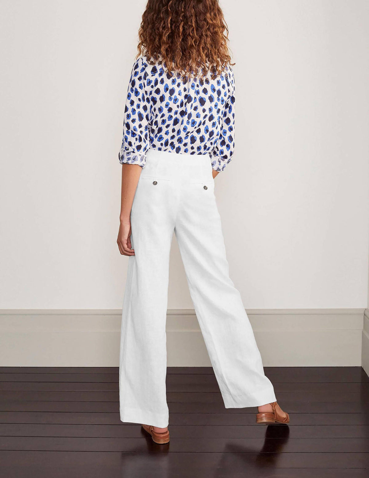 Eldon Linen Pants-White-2
