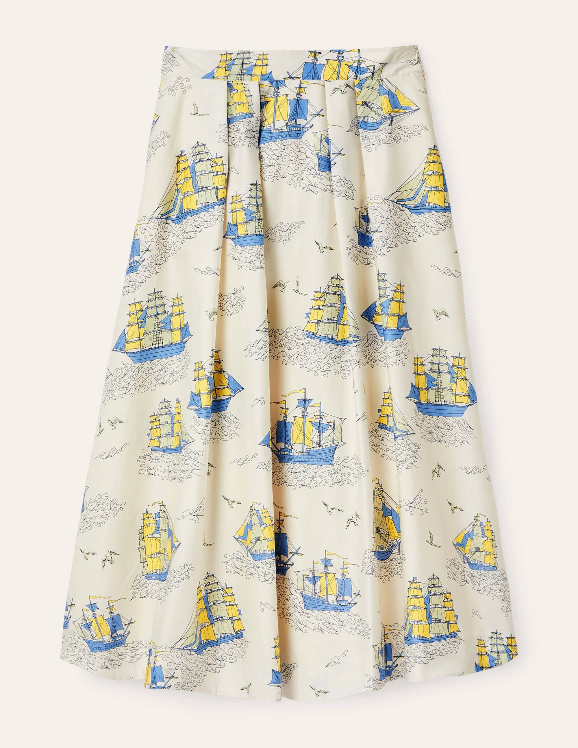 Livia Full Skirt-Ivory Nautical Voyage - Image 5