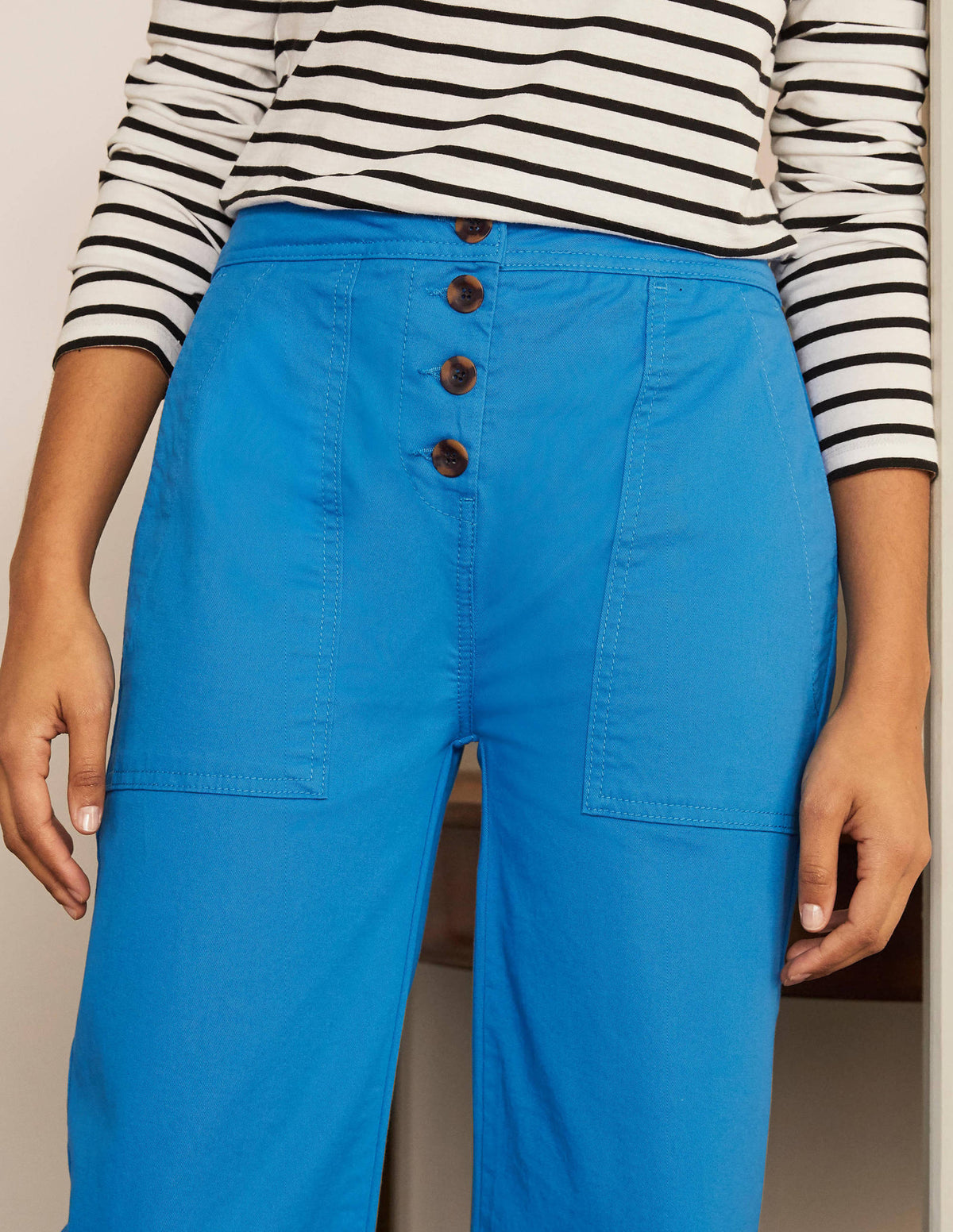 Beaufort Button Fly Pants-Bold Blue - Image 3