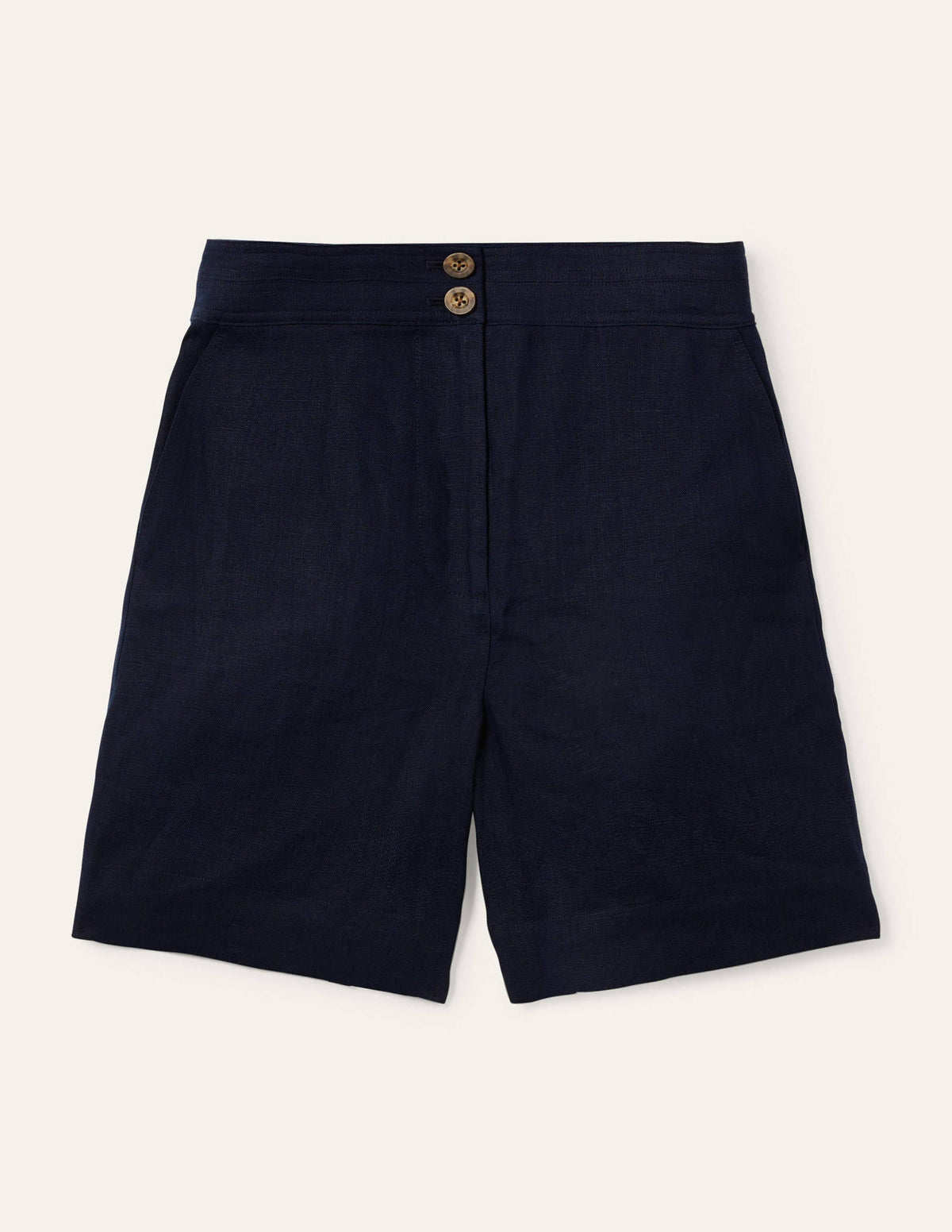 Cornwall Linen Shorts-Navy - Image 5
