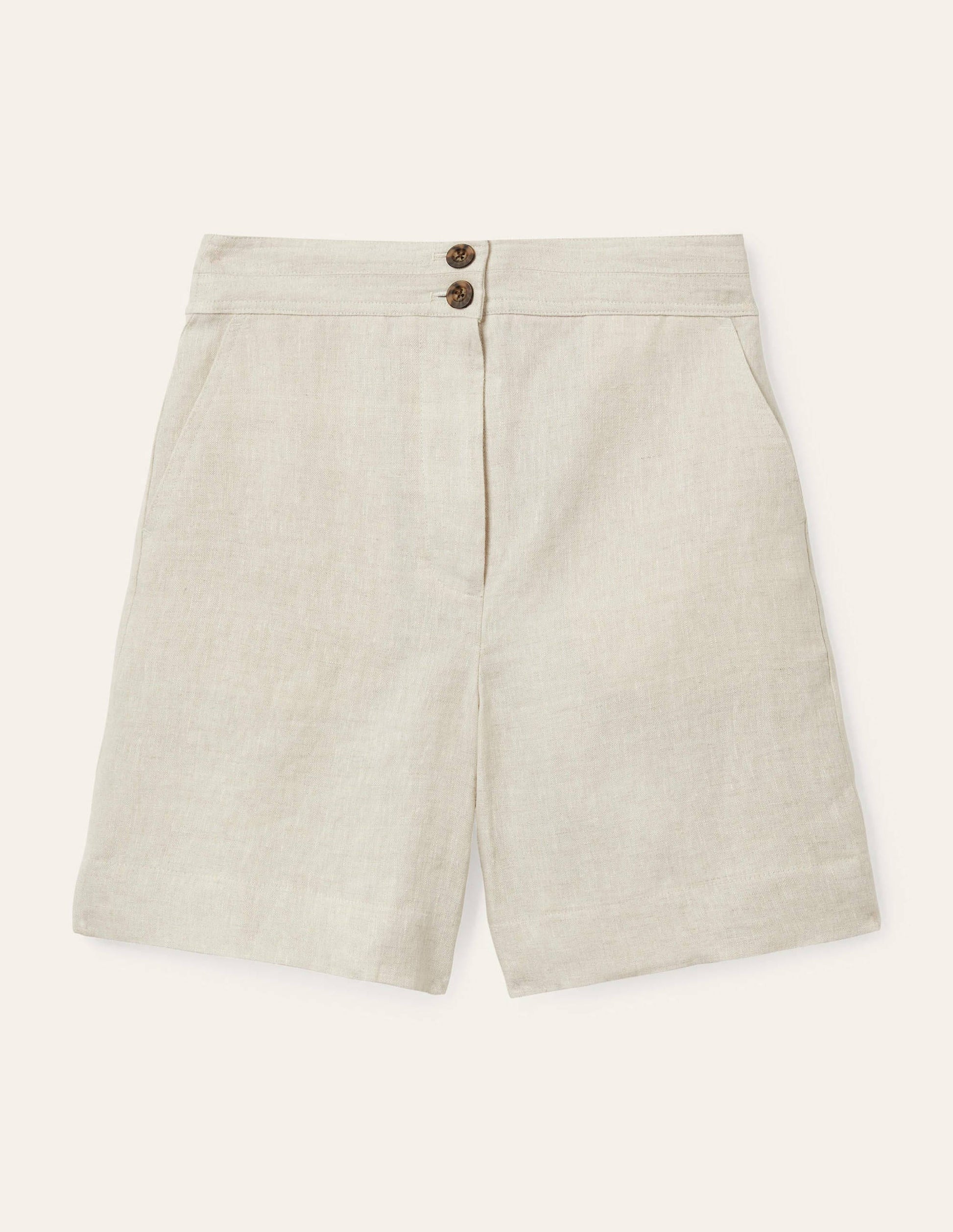 Cornwall Linen Shorts-Natural-5