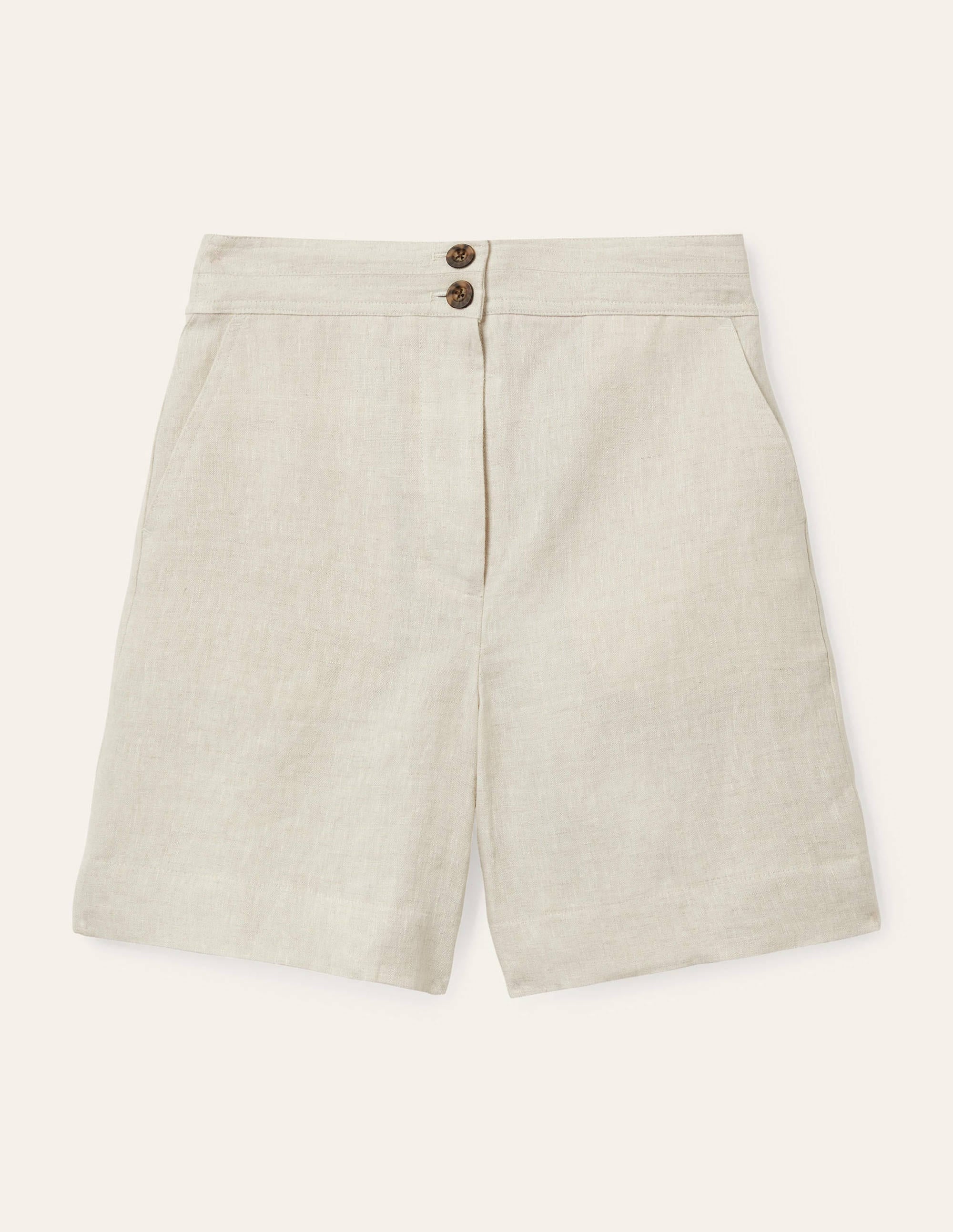 Cornwall Linen Shorts-Natural - Image 5