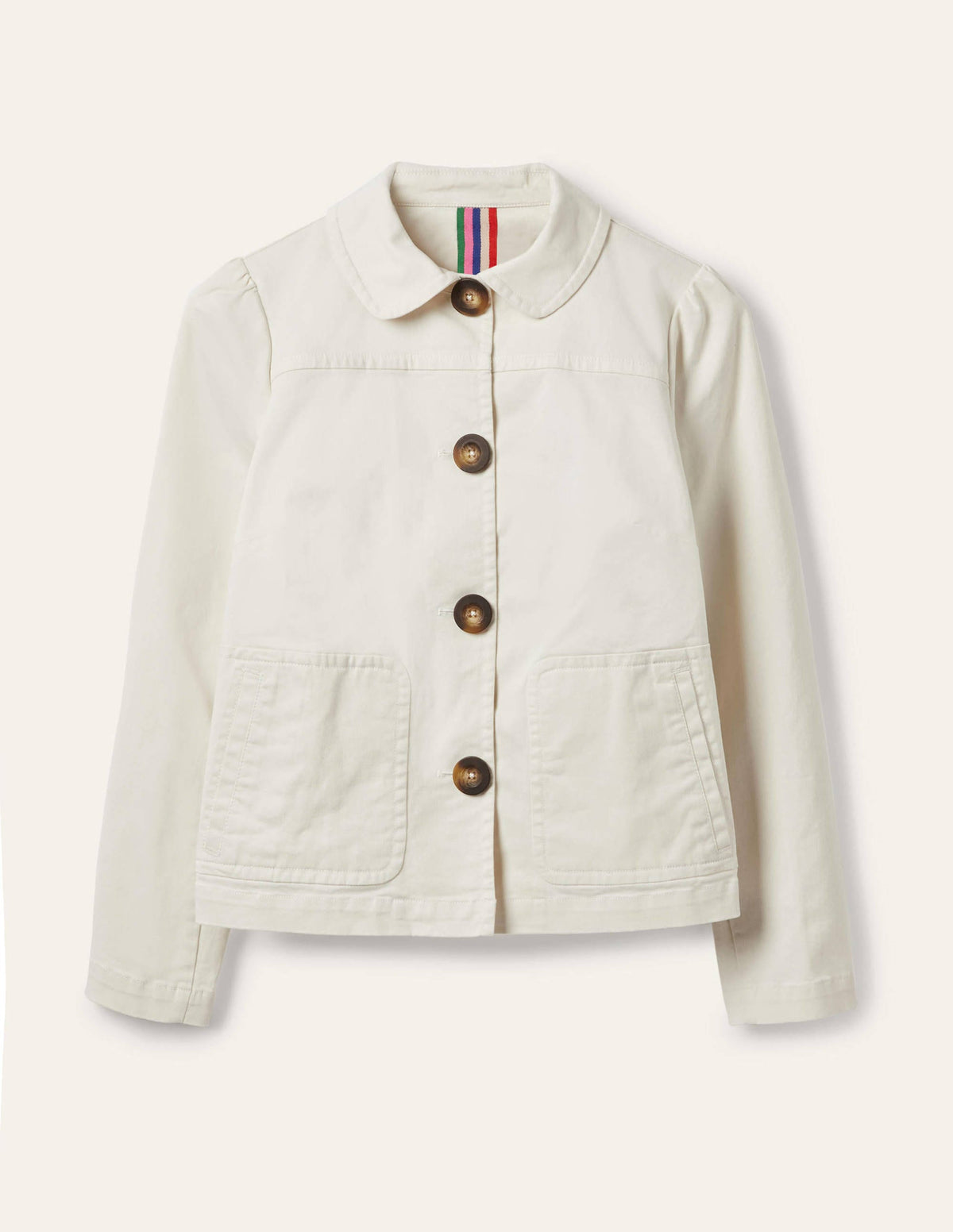 Pocket Detail Jacket-Ecru - Image 5