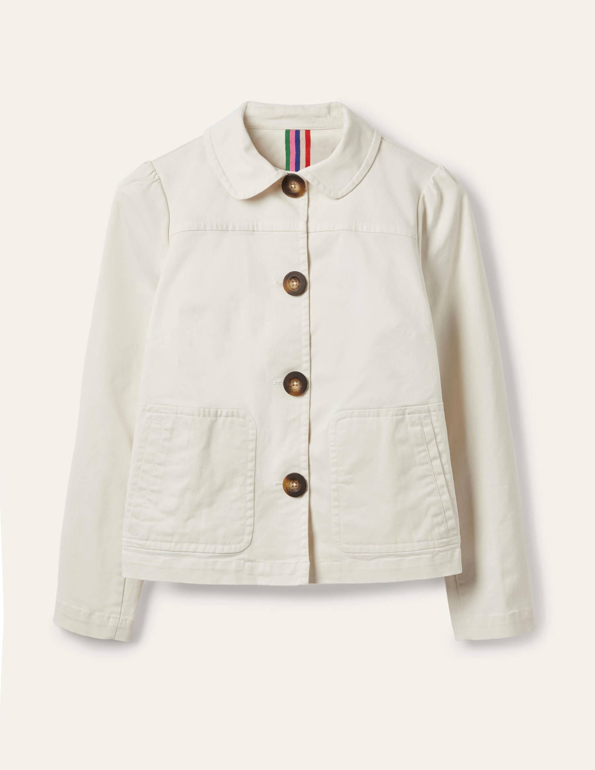 Pocket Detail Jacket-Ecru - Image 6