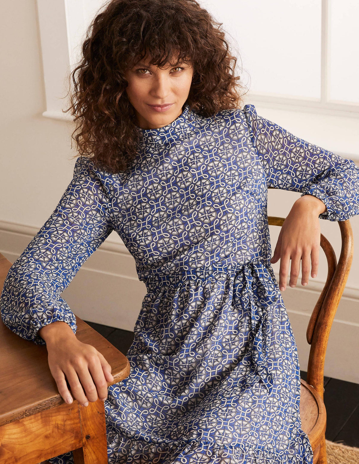 Lottie Belted Dress-Summit, Compass Knot - Image 4