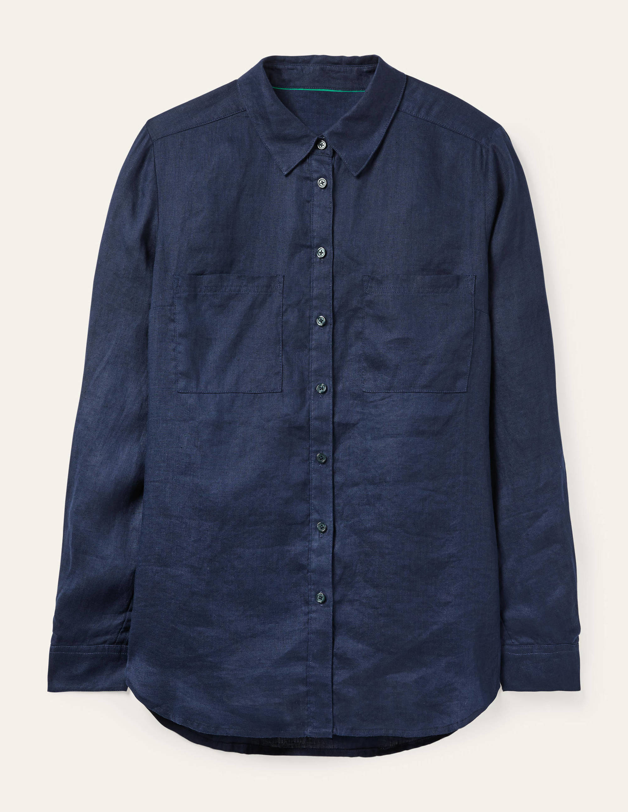 Linen Shirt-Navy - Image 11