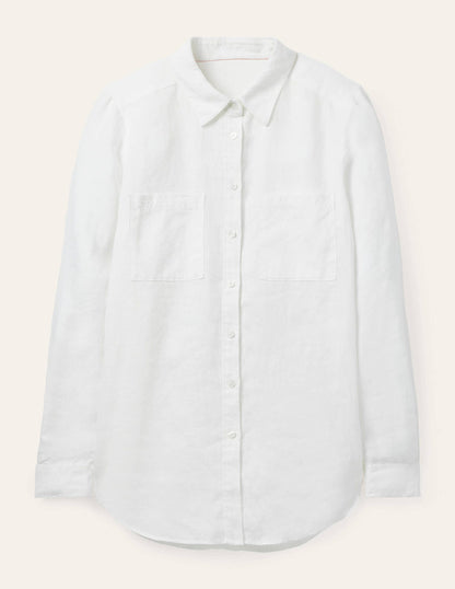 Linen Shirt-White