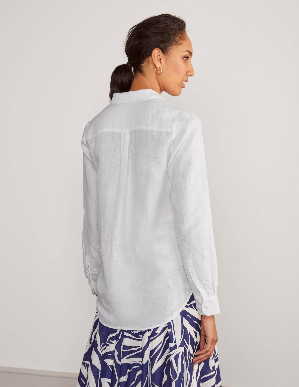Linen Shirt-White - Image 3