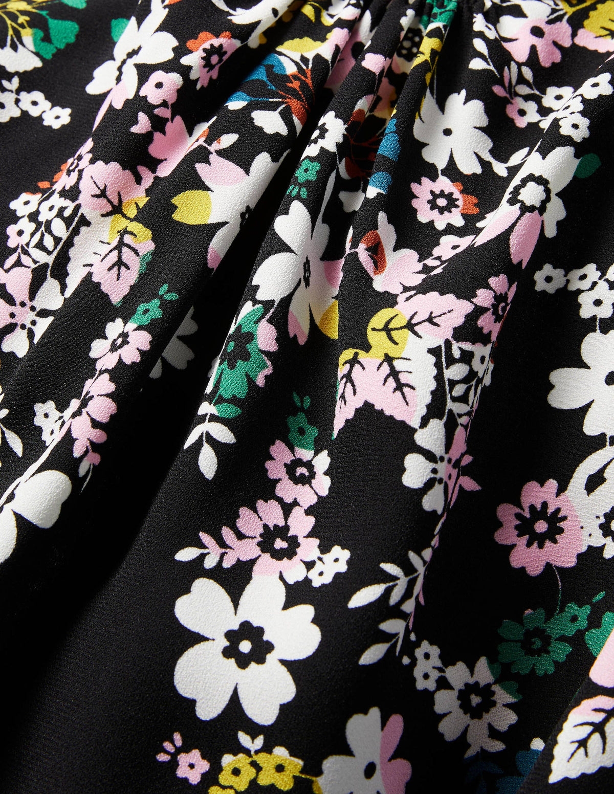 Keira Shift Dress-Black, Posy Placement Front - Image 6