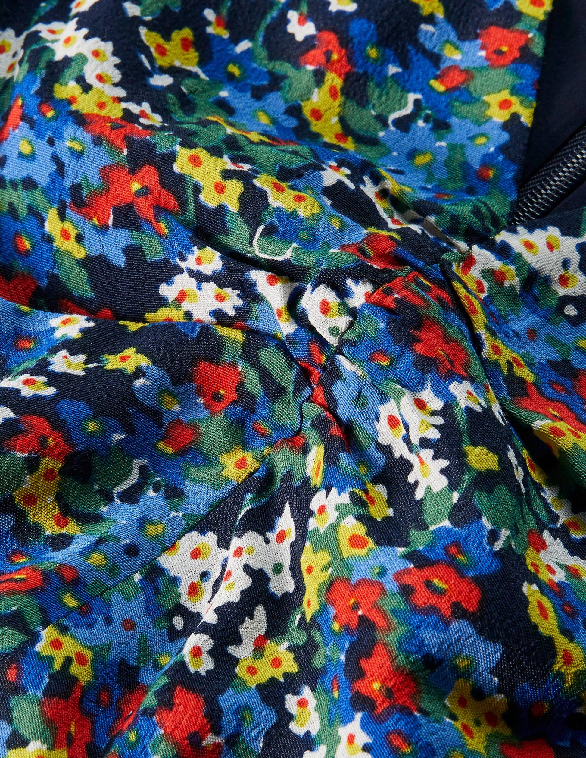 Tessa Midi Dress-French Navy/Broad Bean, Ditsy-6