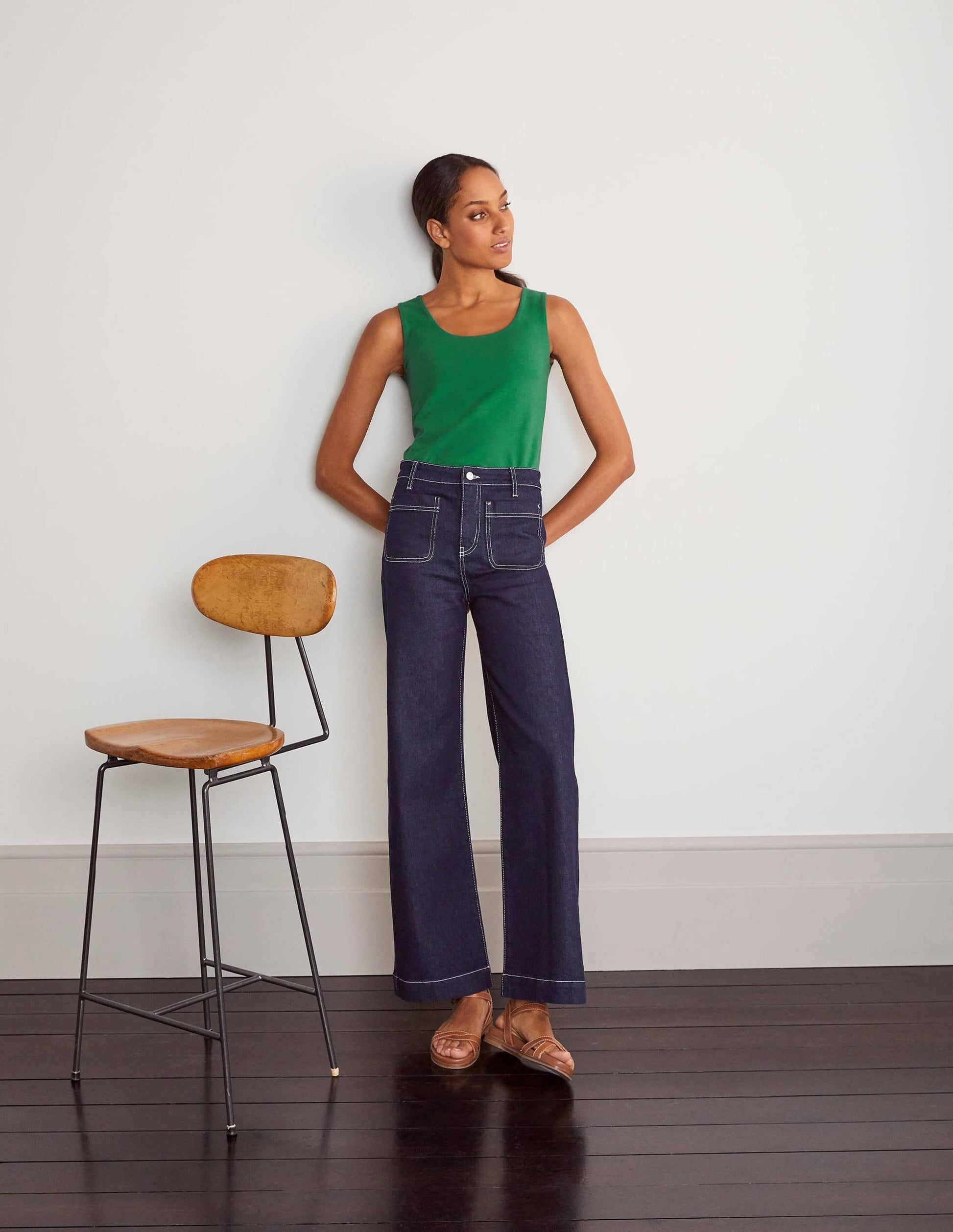 Double Layer Tank-Green-4