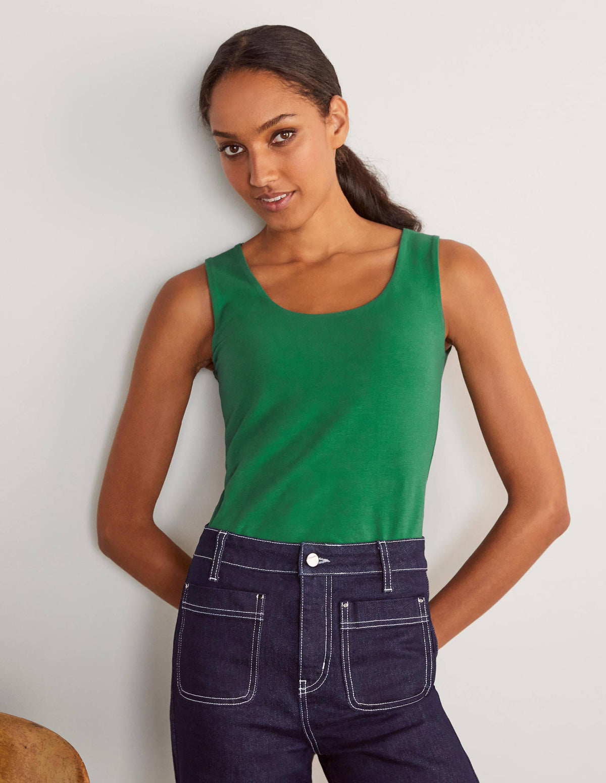 Double Layer Tank-Green - Image 1
