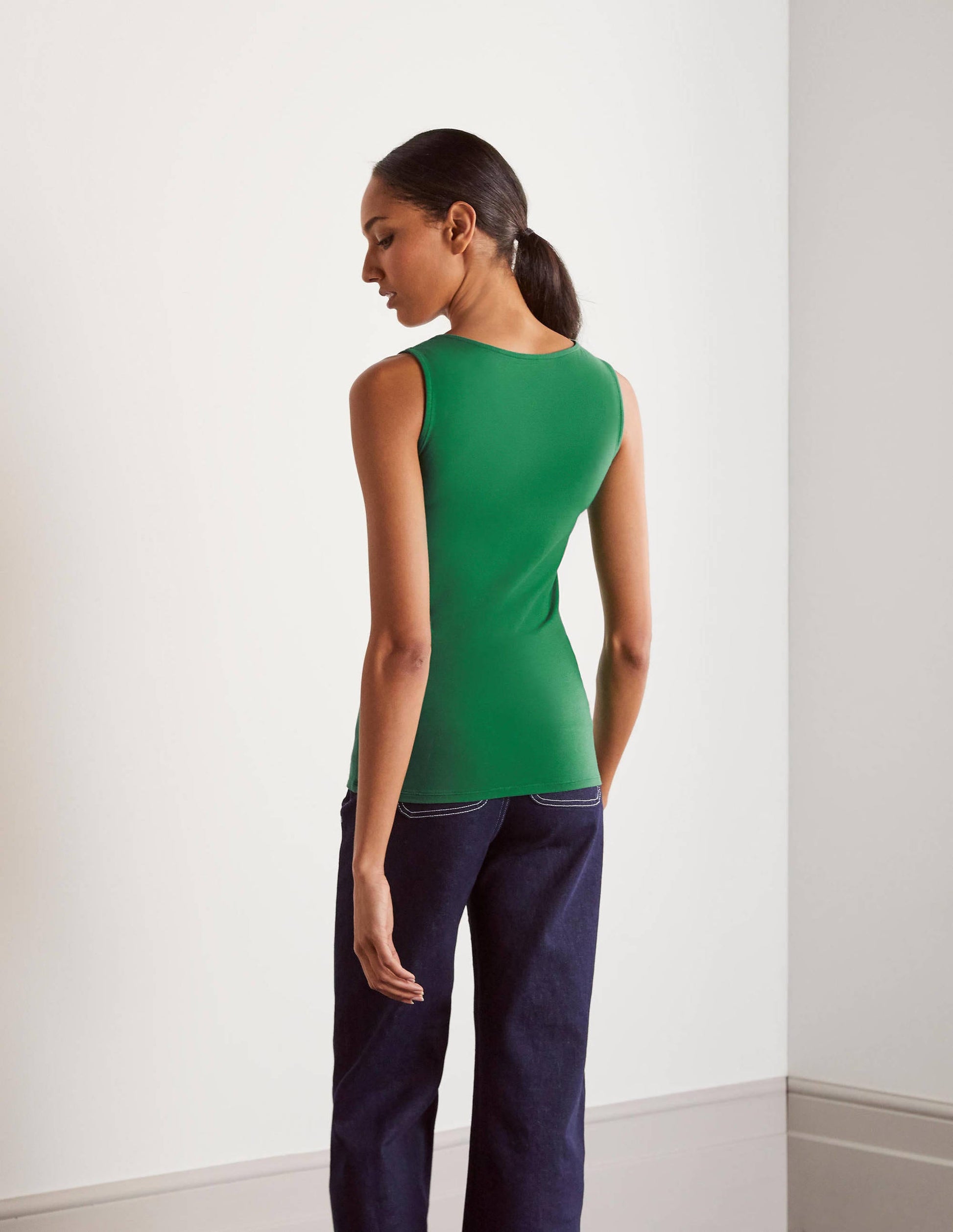 Double Layer Tank-Green-2
