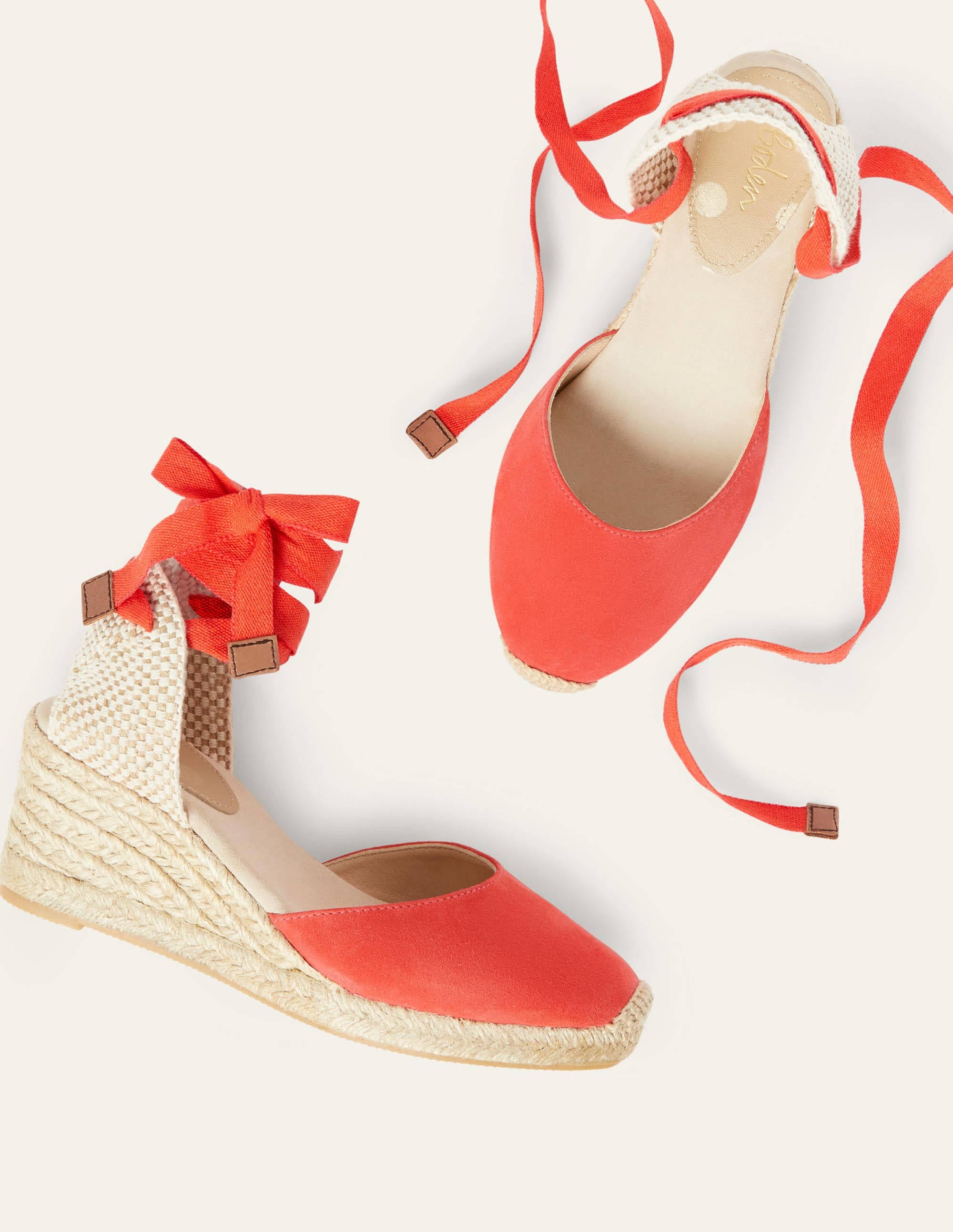 Cassie Espadrille Wedge-Cherry Red - Image 1