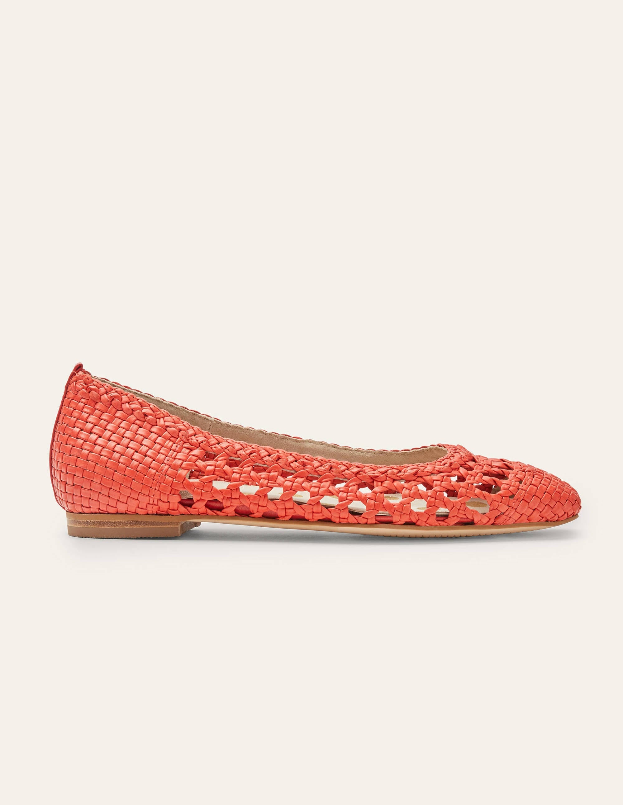 Olive Ballerinas-Red Woven - Image 2