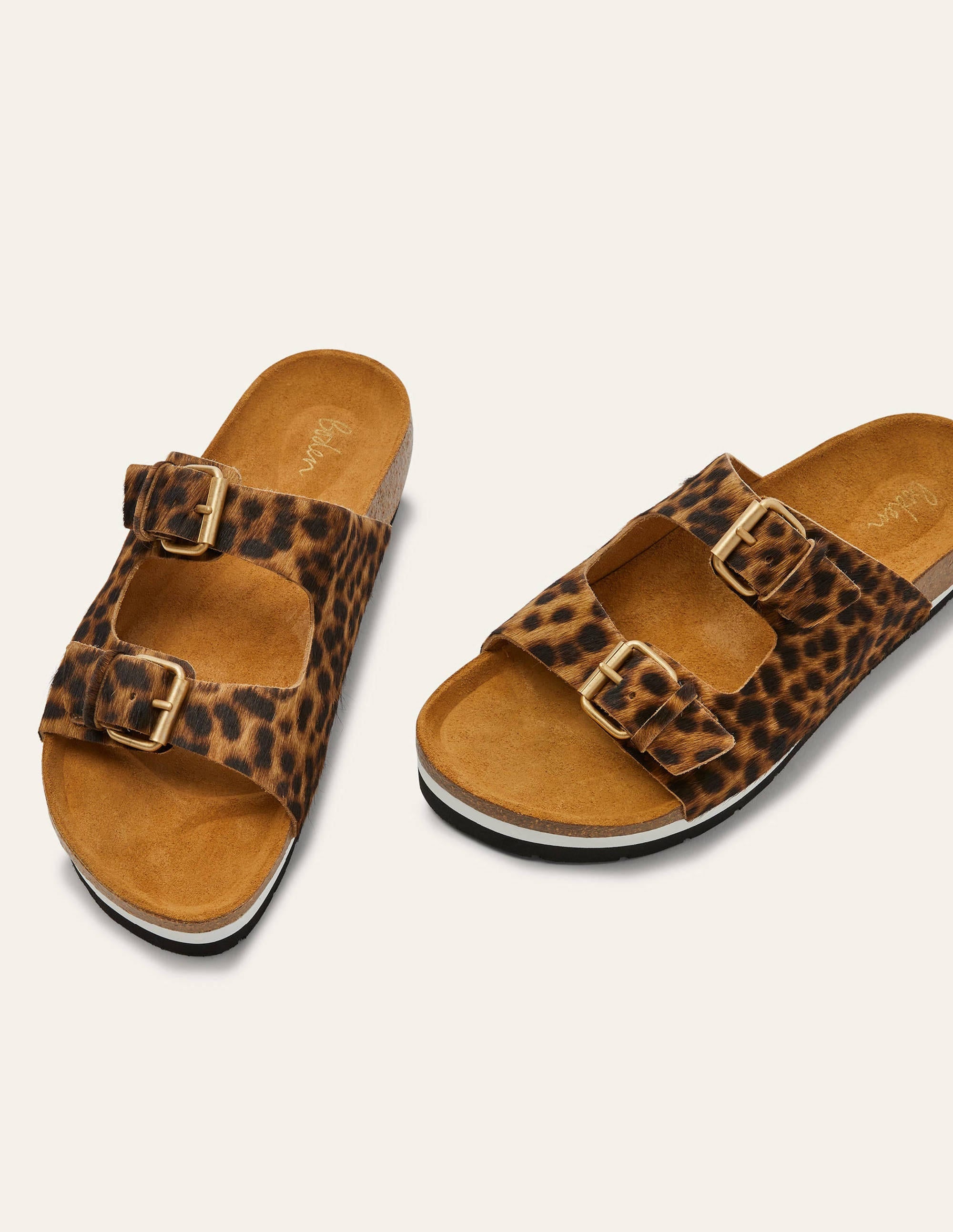 Ottoline Sandals-Tan Leopard - Image 1