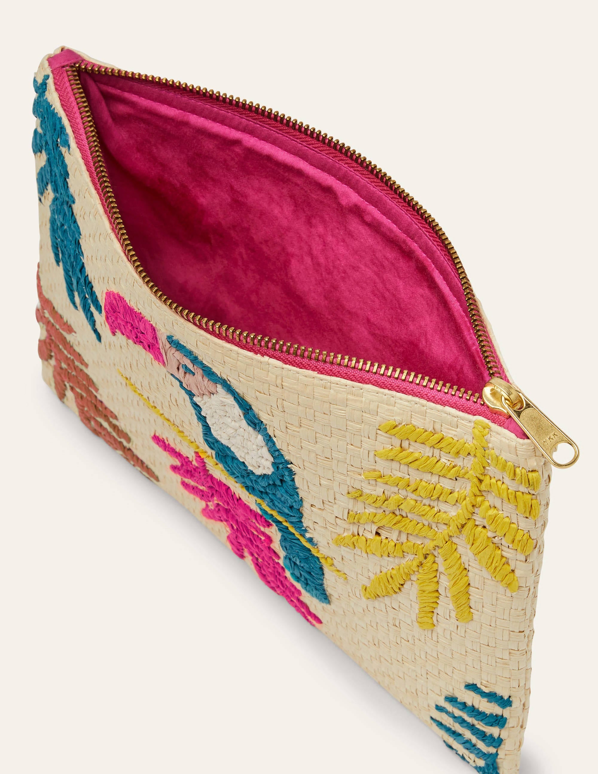 Embroidered Raffia Keepsake-Natural Toucan - Image 2