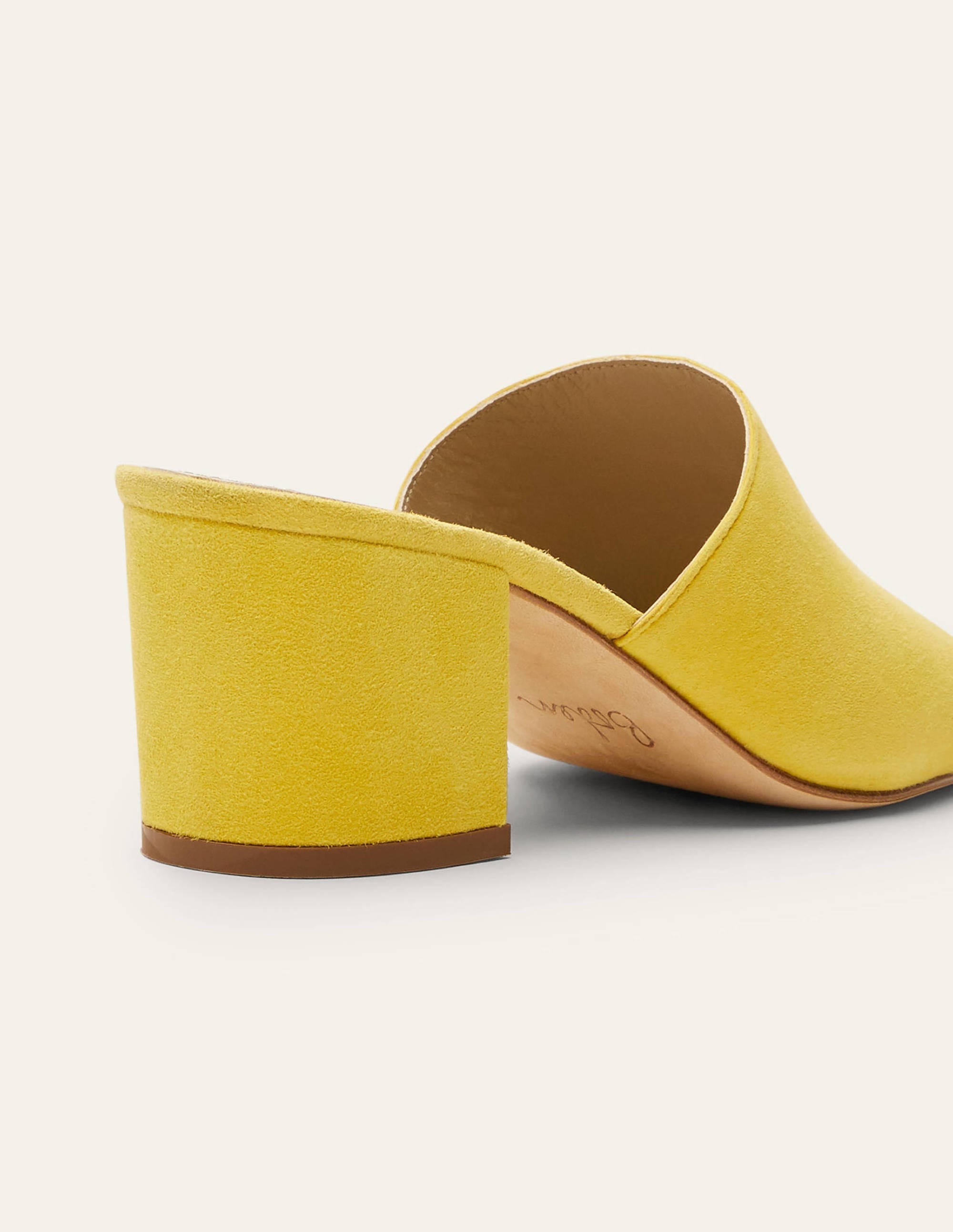 Elsie Heeled Mules-Daffodil - Image 3