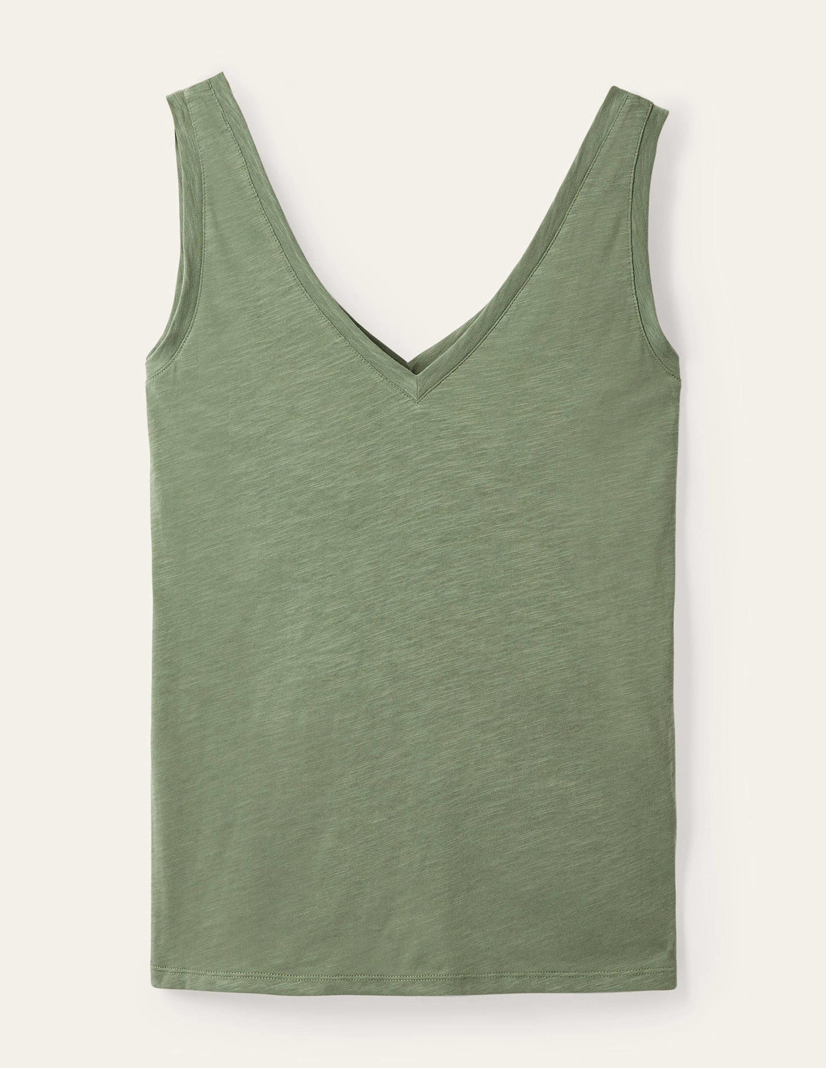 Cotton Tank Top-Alder-5
