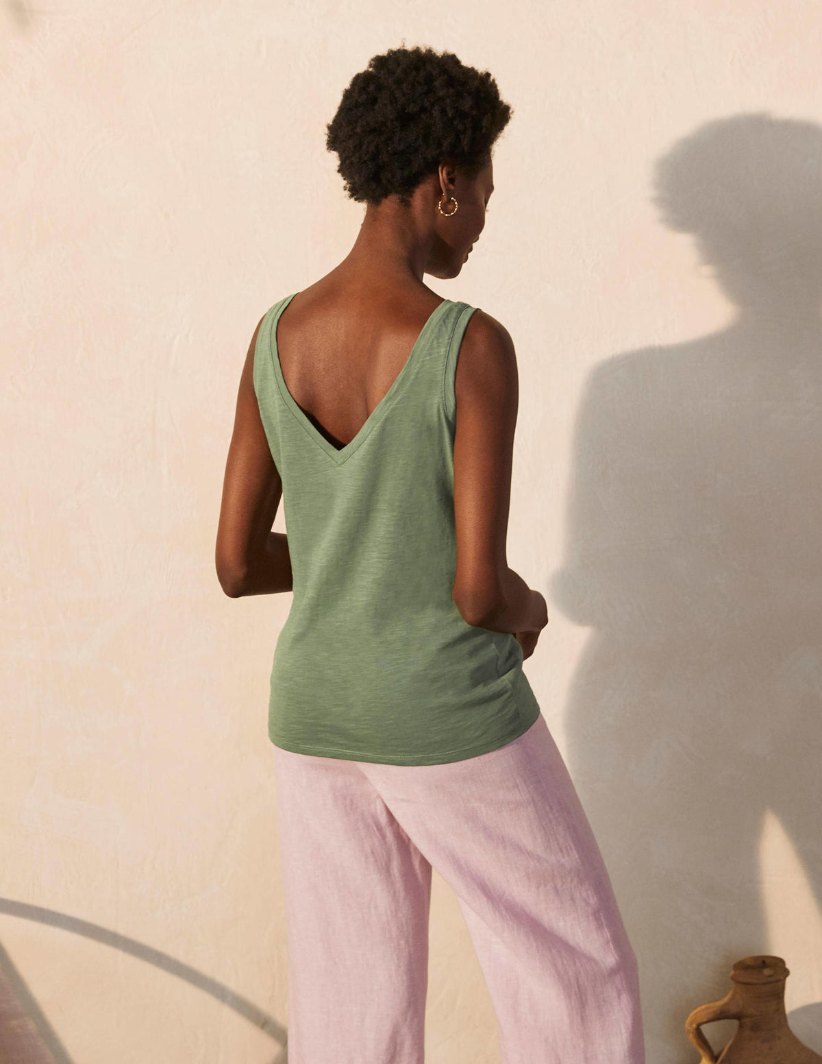 Cotton Tank Top-Alder - Image 3