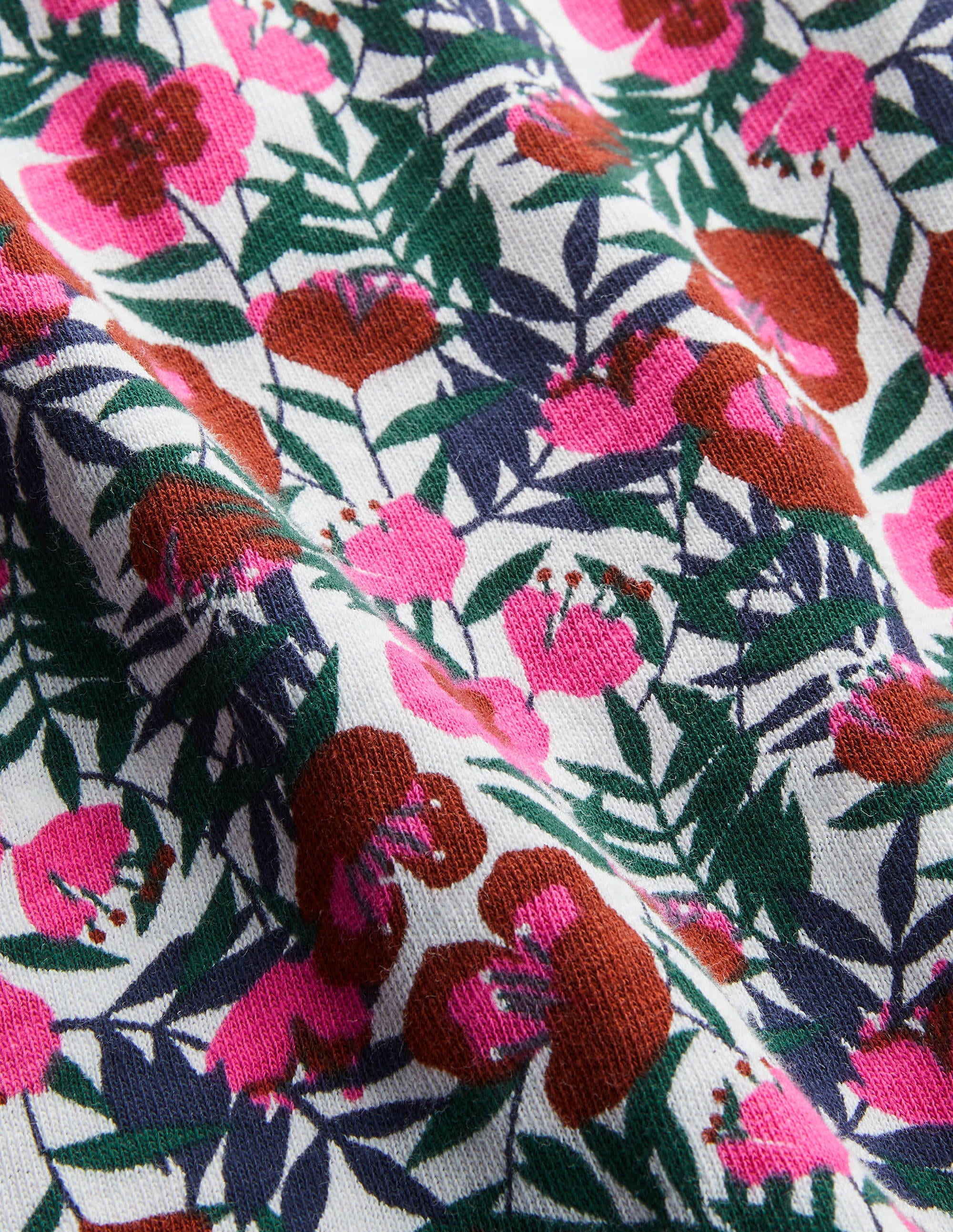 Florrie Jersey Dress-Ivory, Safari Floral - Image 6
