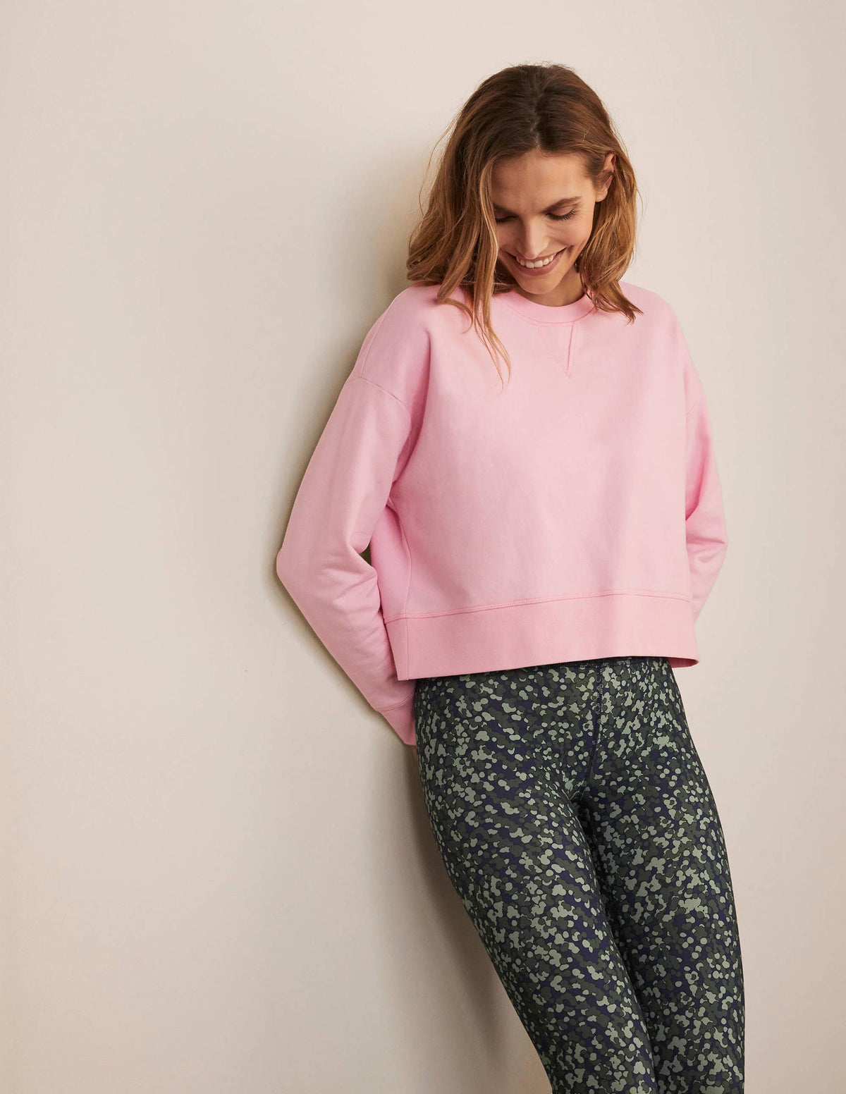 Cropped Sweatshirt-Spring Blossom - Image 1