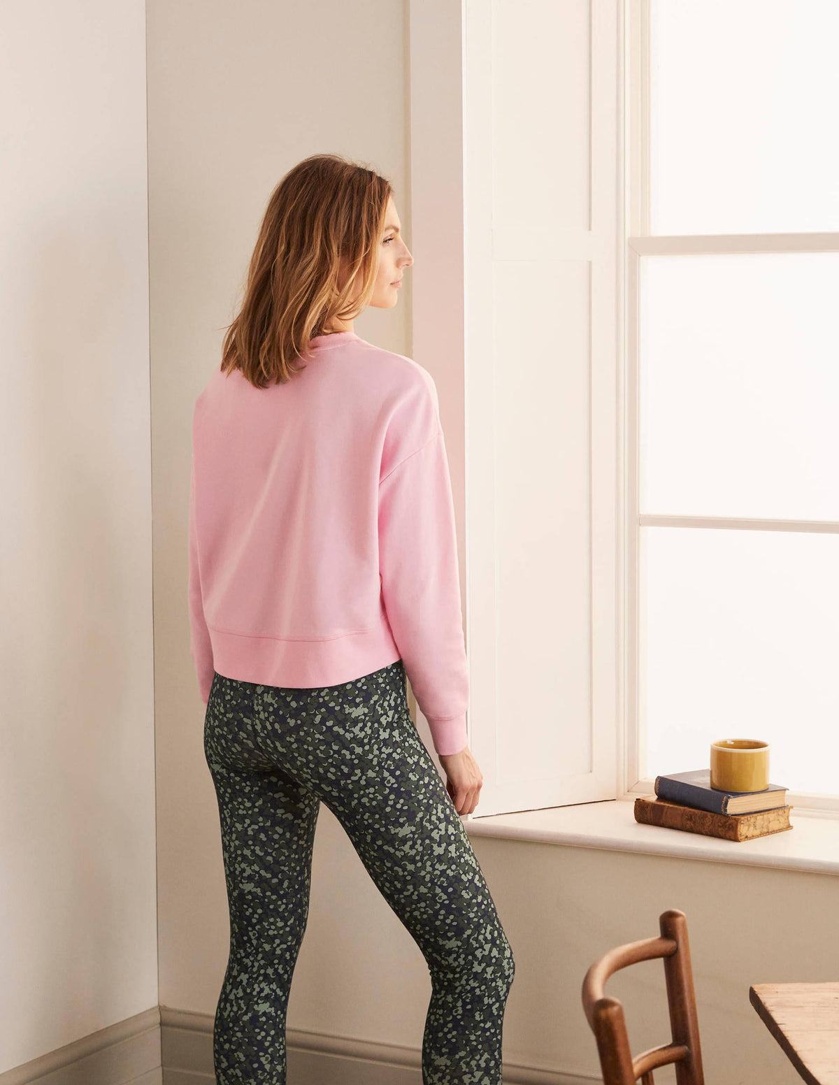 Cropped Sweatshirt-Spring Blossom - Image 3