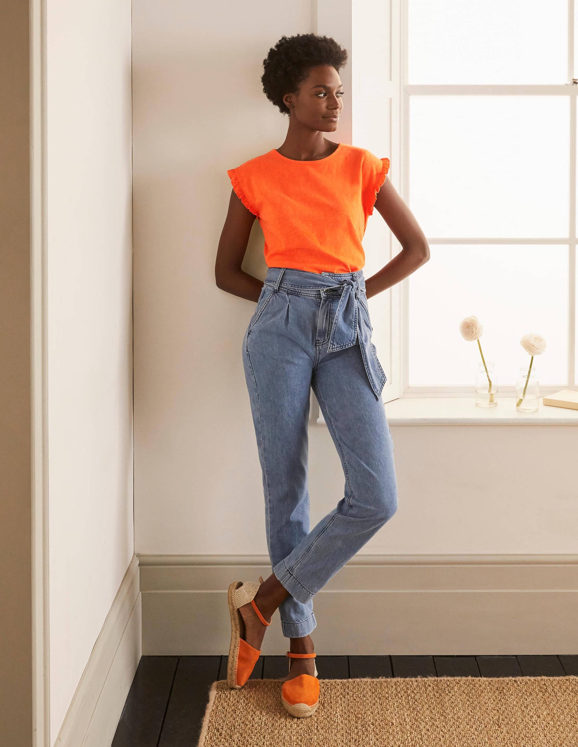 Faye Jersey Top-Satsuma - Image 2