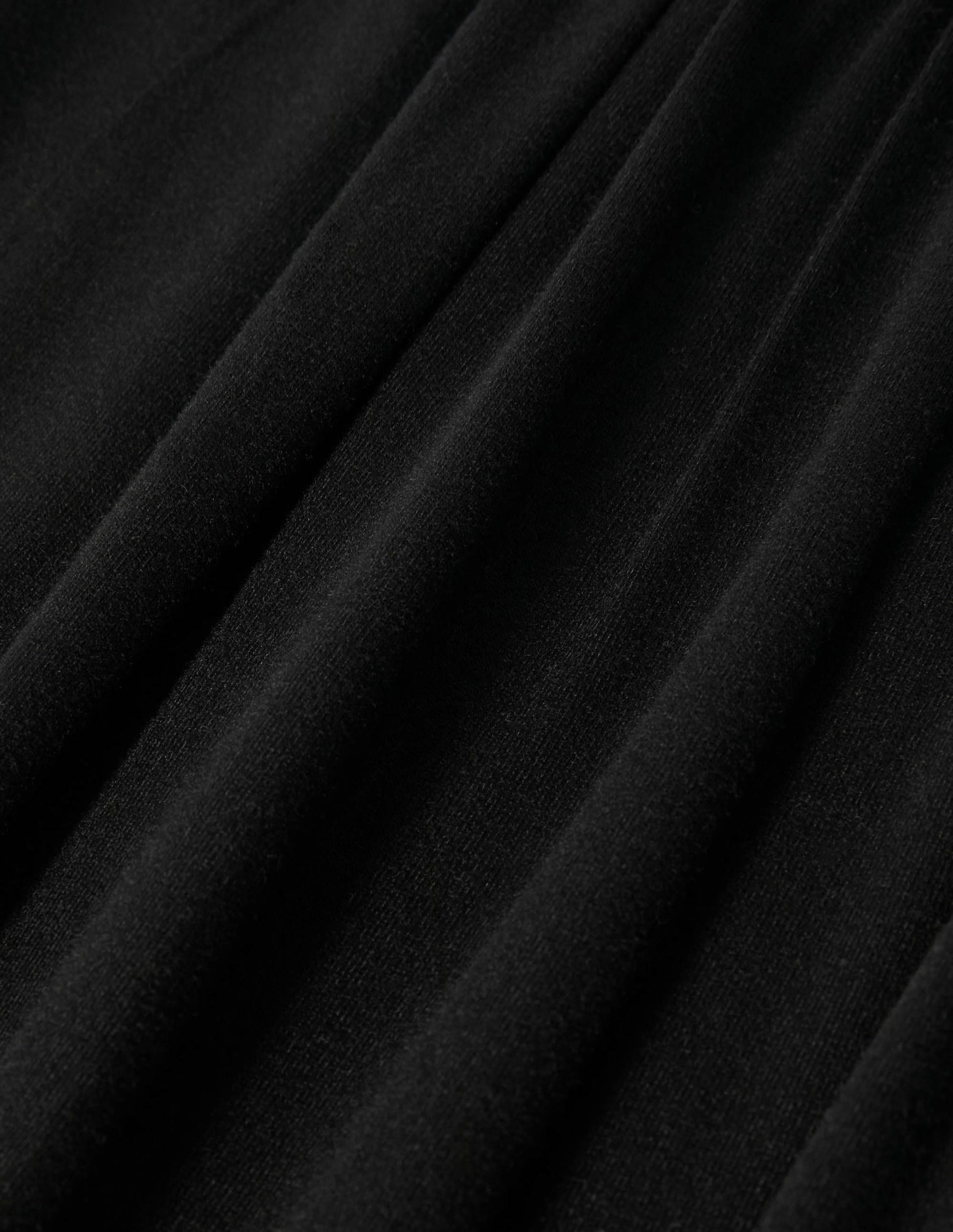 Ruched Waist Skirt-Black-6