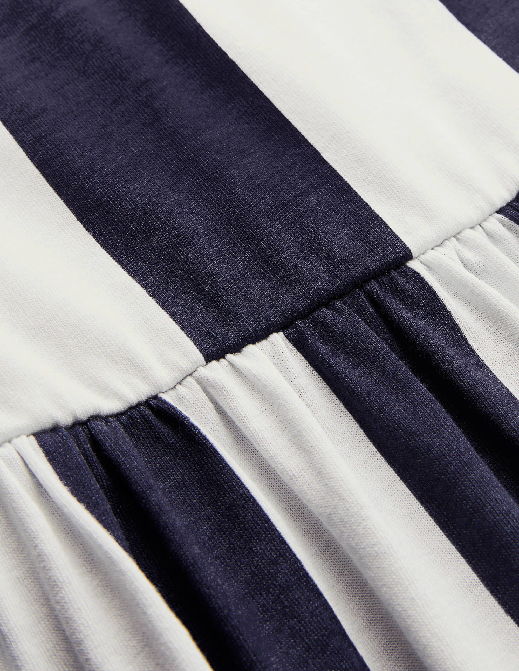 Lucy Jersey Stripe Dress-Navy and Ivory Stripe - Image 5