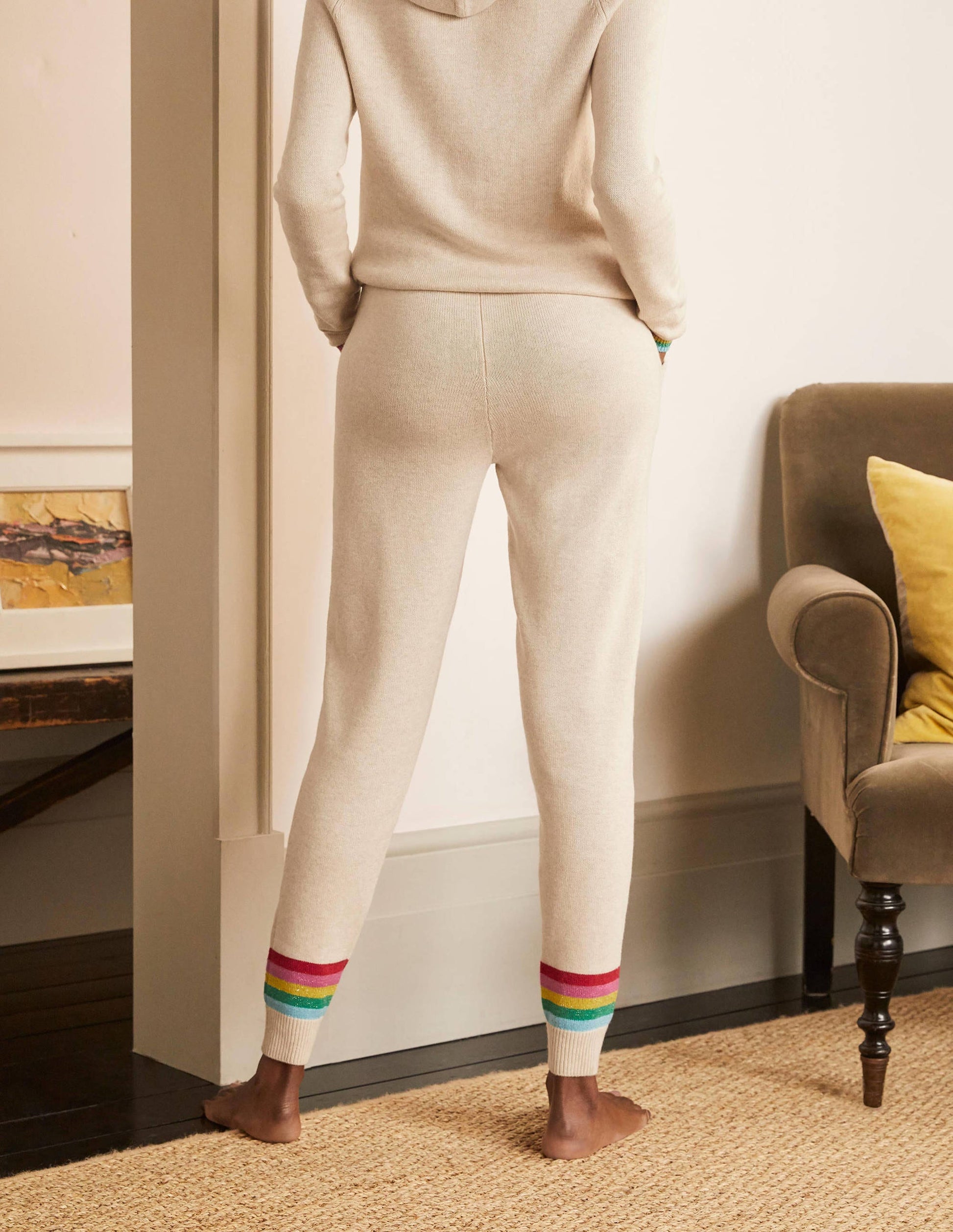 Morton Knitted Joggers-Oatmeal Melange-3