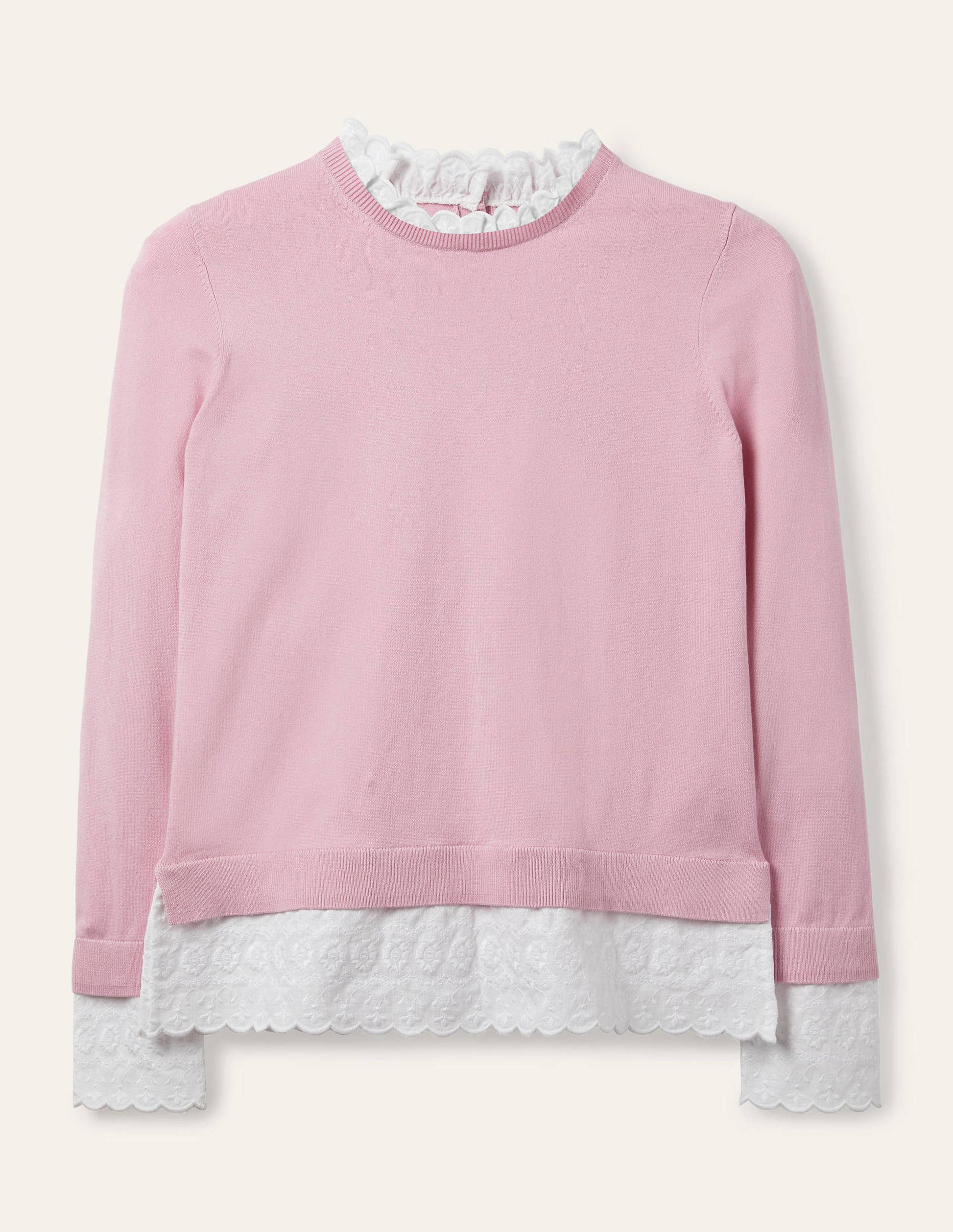 Lauderdale Frill Sweater-Soft Peony-6