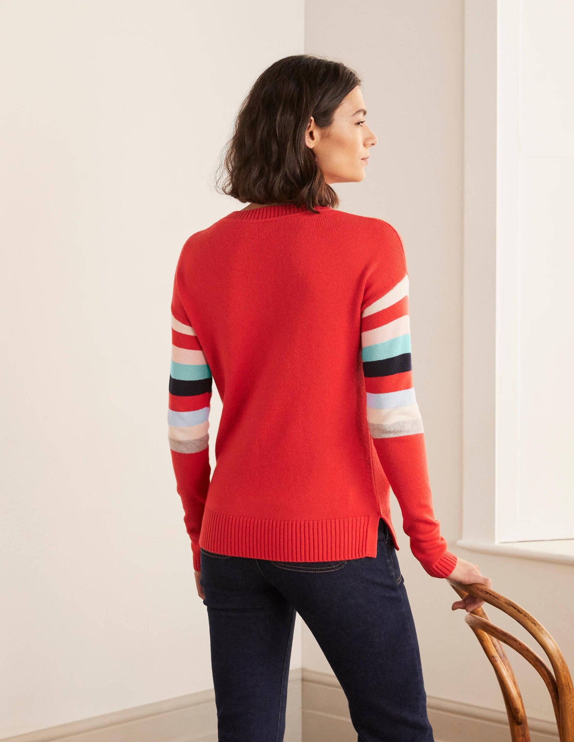 Lennox Relaxed Sweater-Cherry Red-3