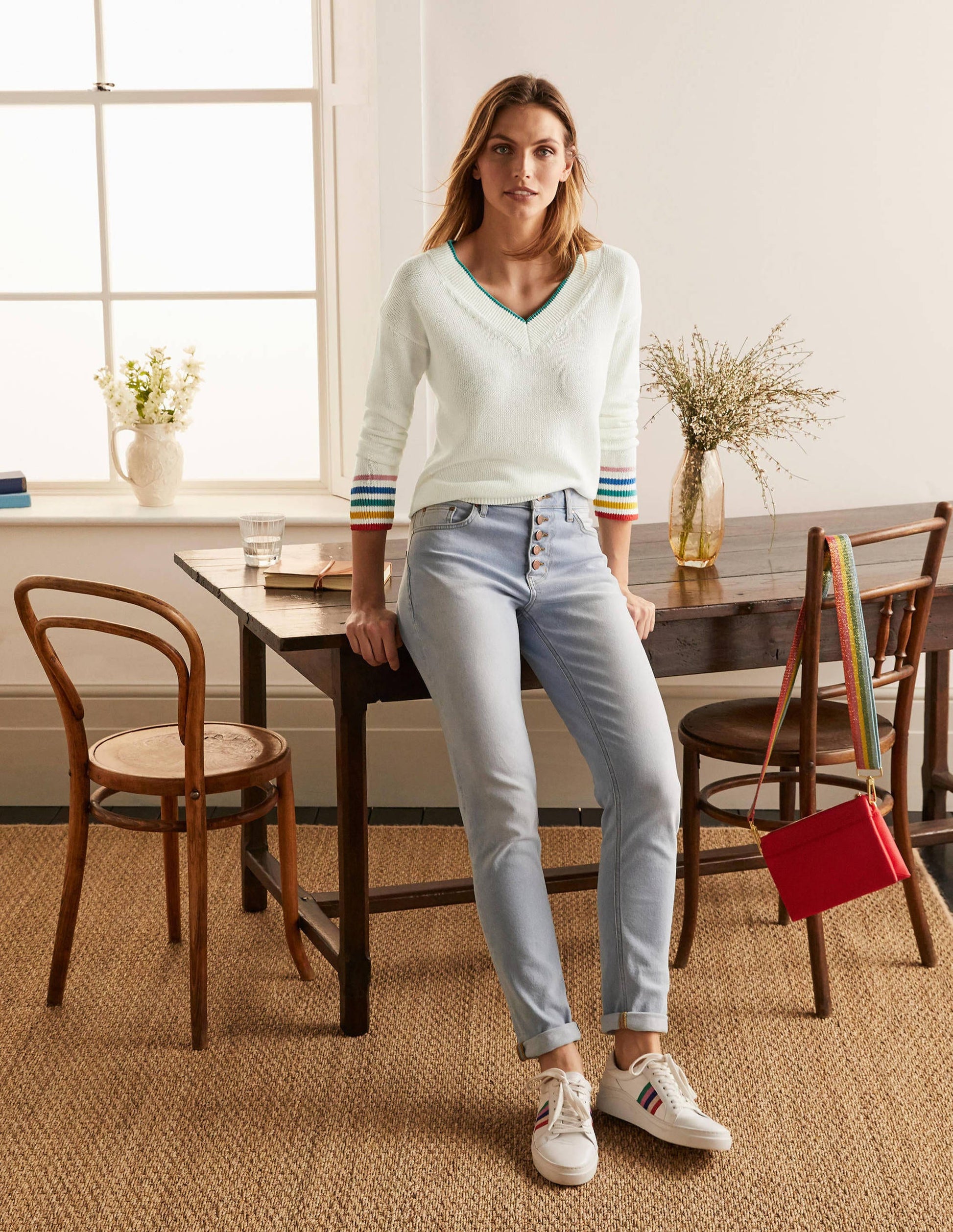 Bamburgh Relaxed Sweater-Ivory-2