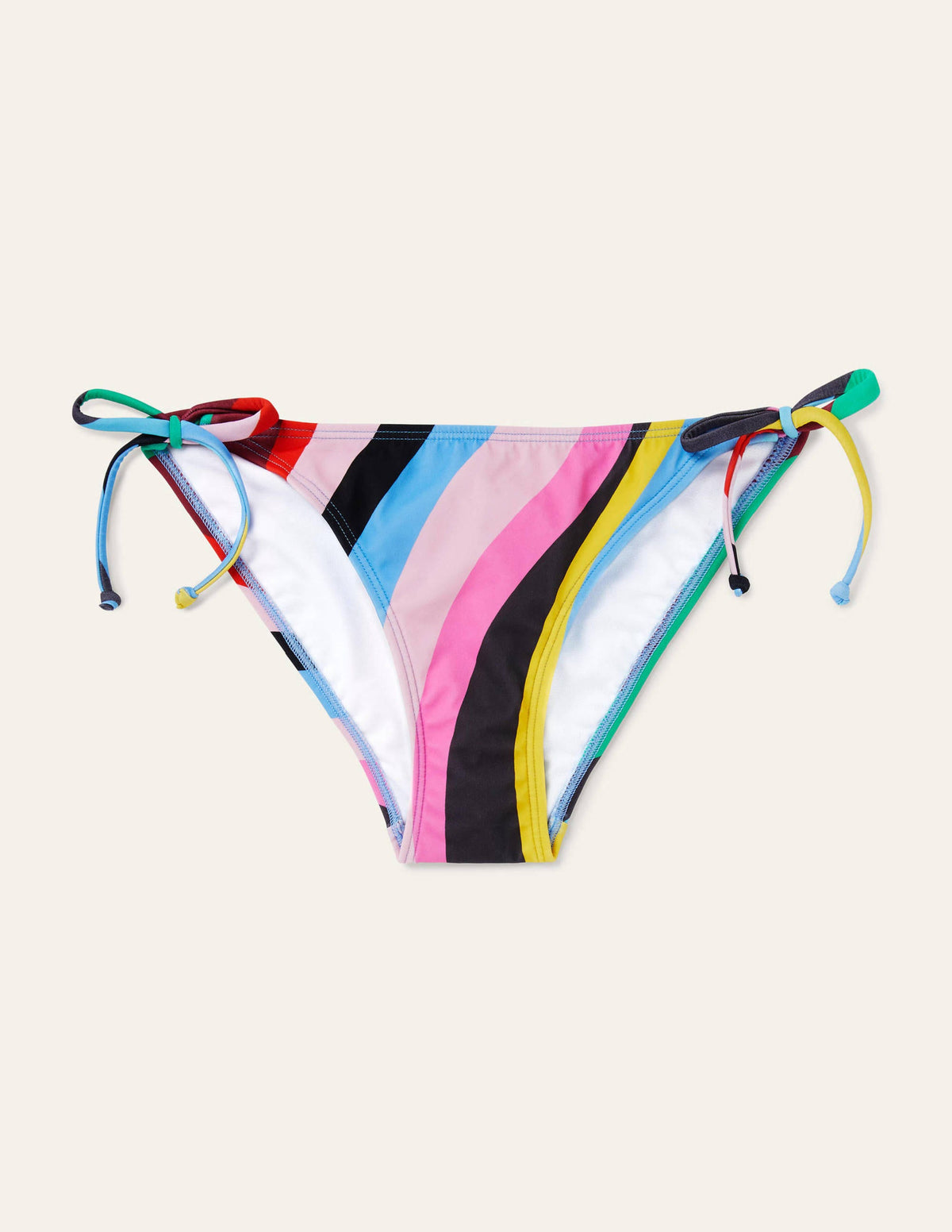Symi String Bikini Bottoms-Chartreuse, Mustique Wave-5