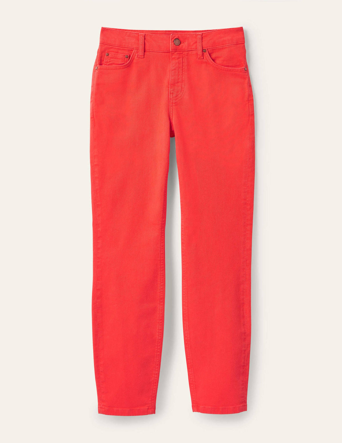 Slim Straight Ankle Skimmers-Cherry Red - Image 6