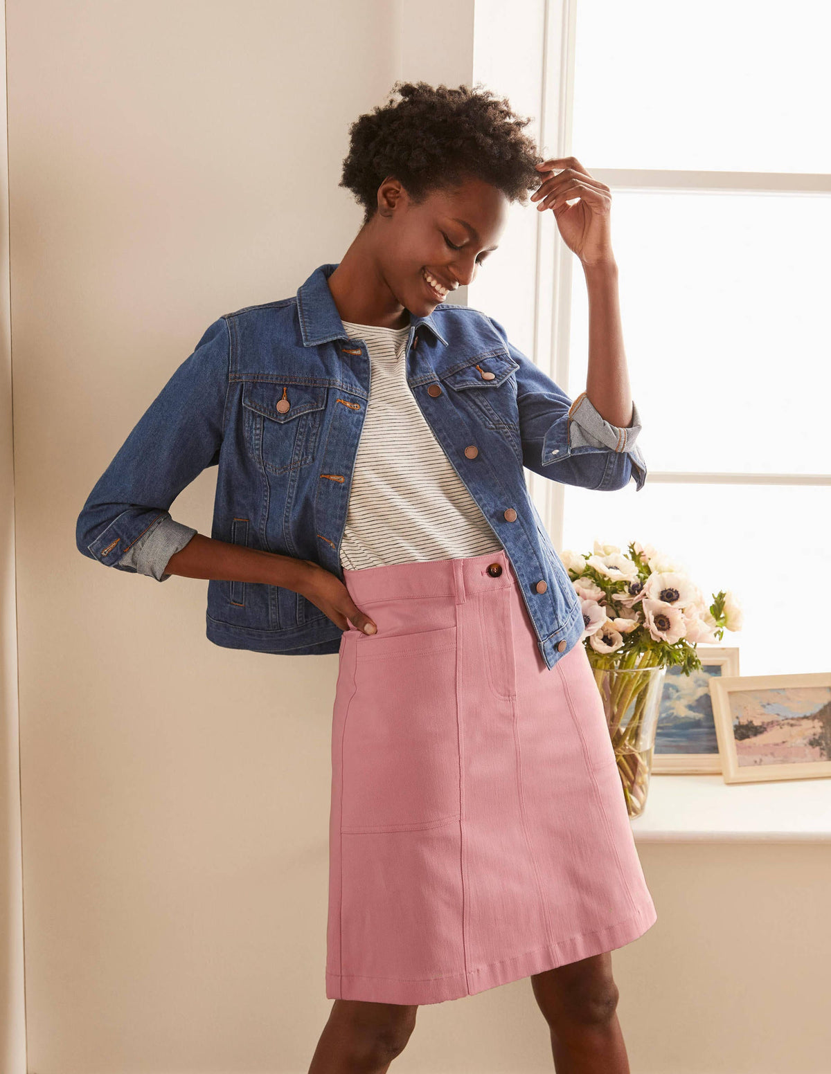 Abingdon Mini Skirt-Soft Peony - Image 4