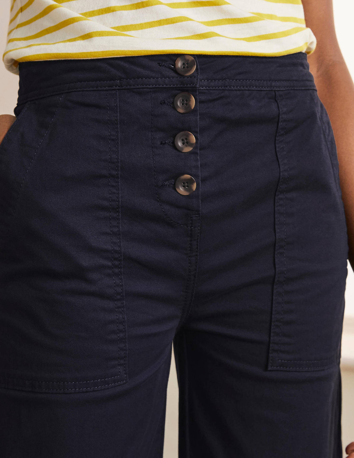 Beaufort Button Fly Pants-Navy - Image 3