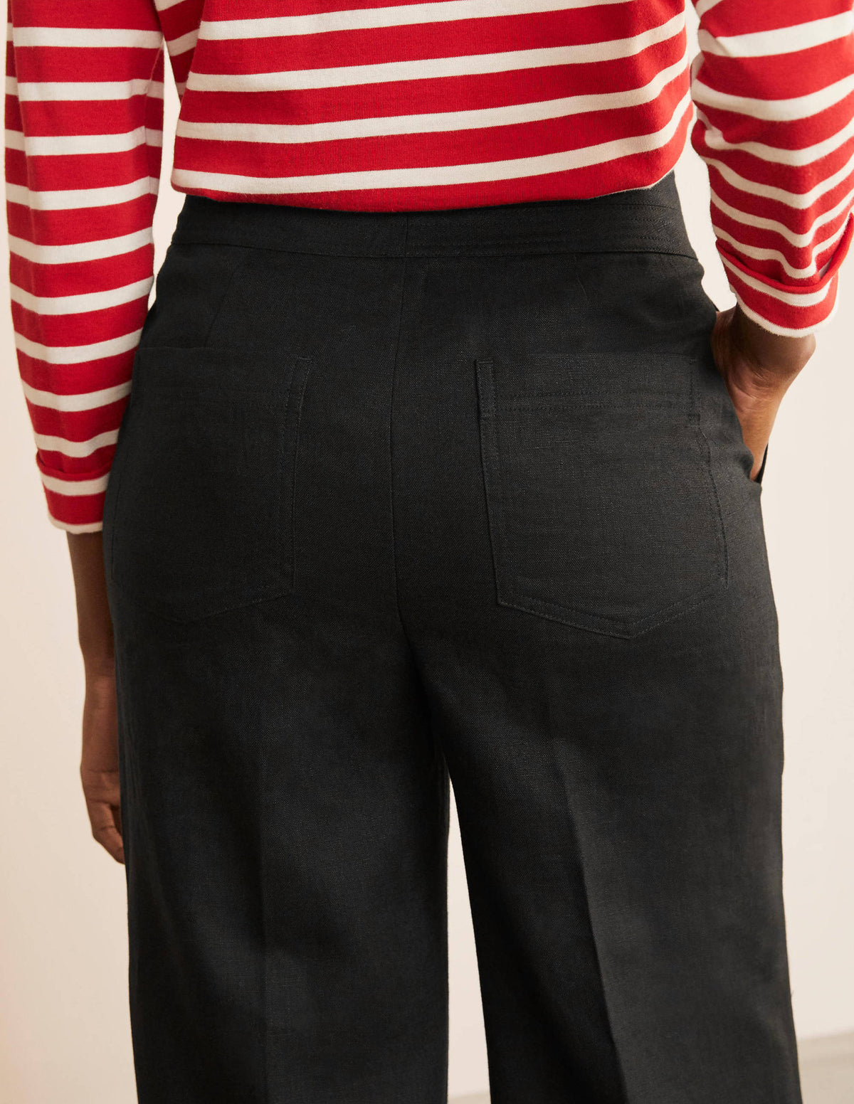 Cornwall Linen Pants-Black-4