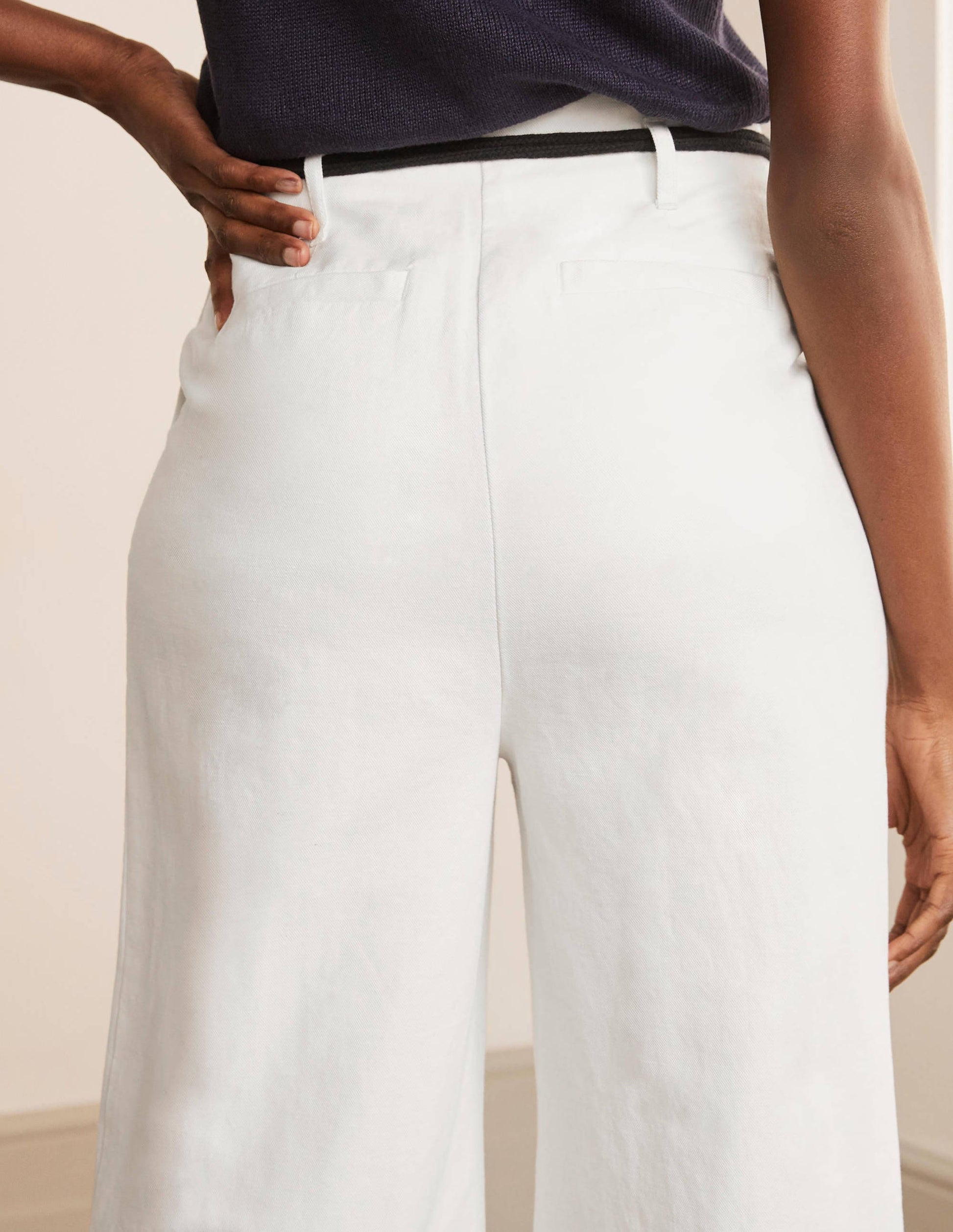 Portree Belted Pants-White-4