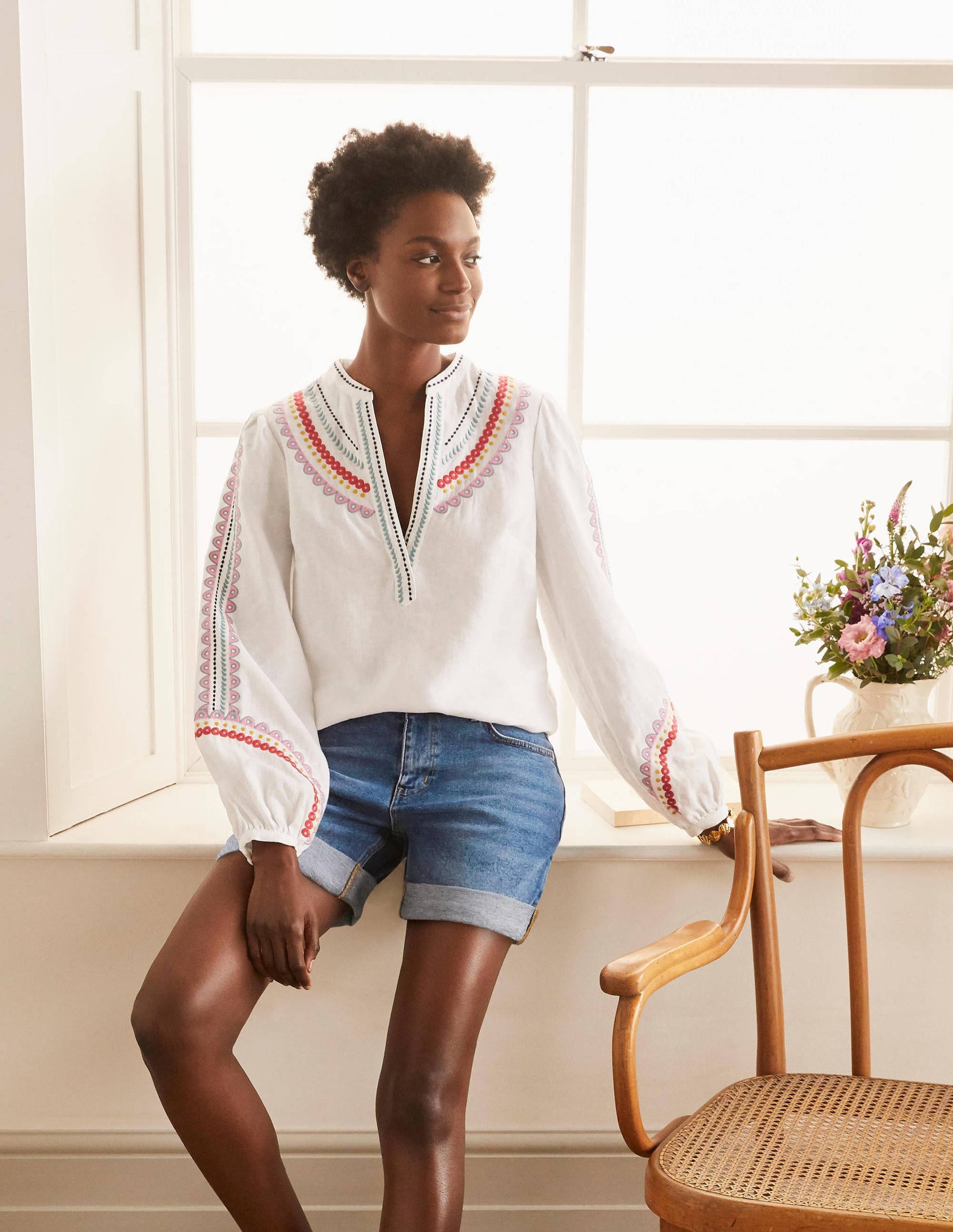Devon Shorts-Mid Vintage Denim-5