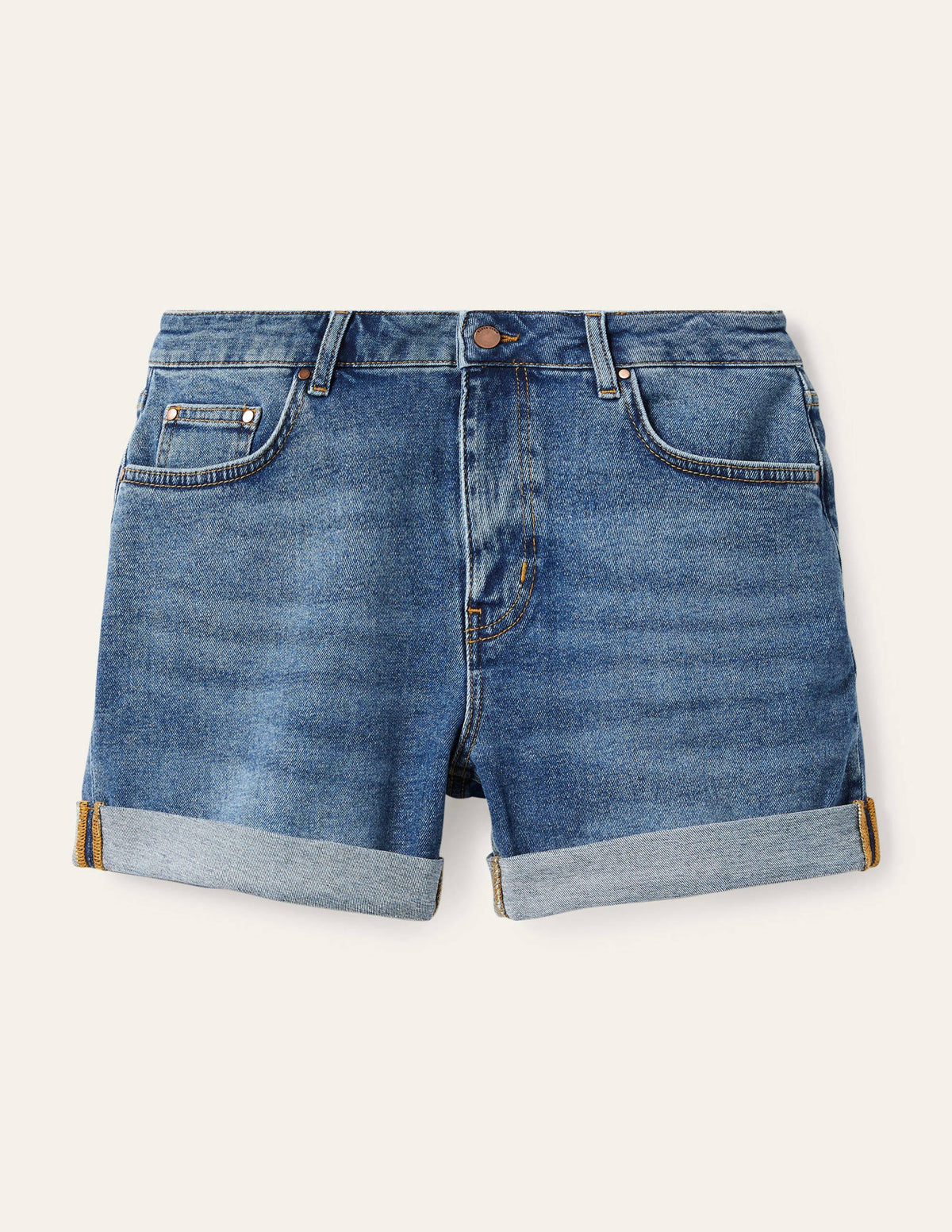 Devon Shorts-Mid Vintage Denim - Image 6