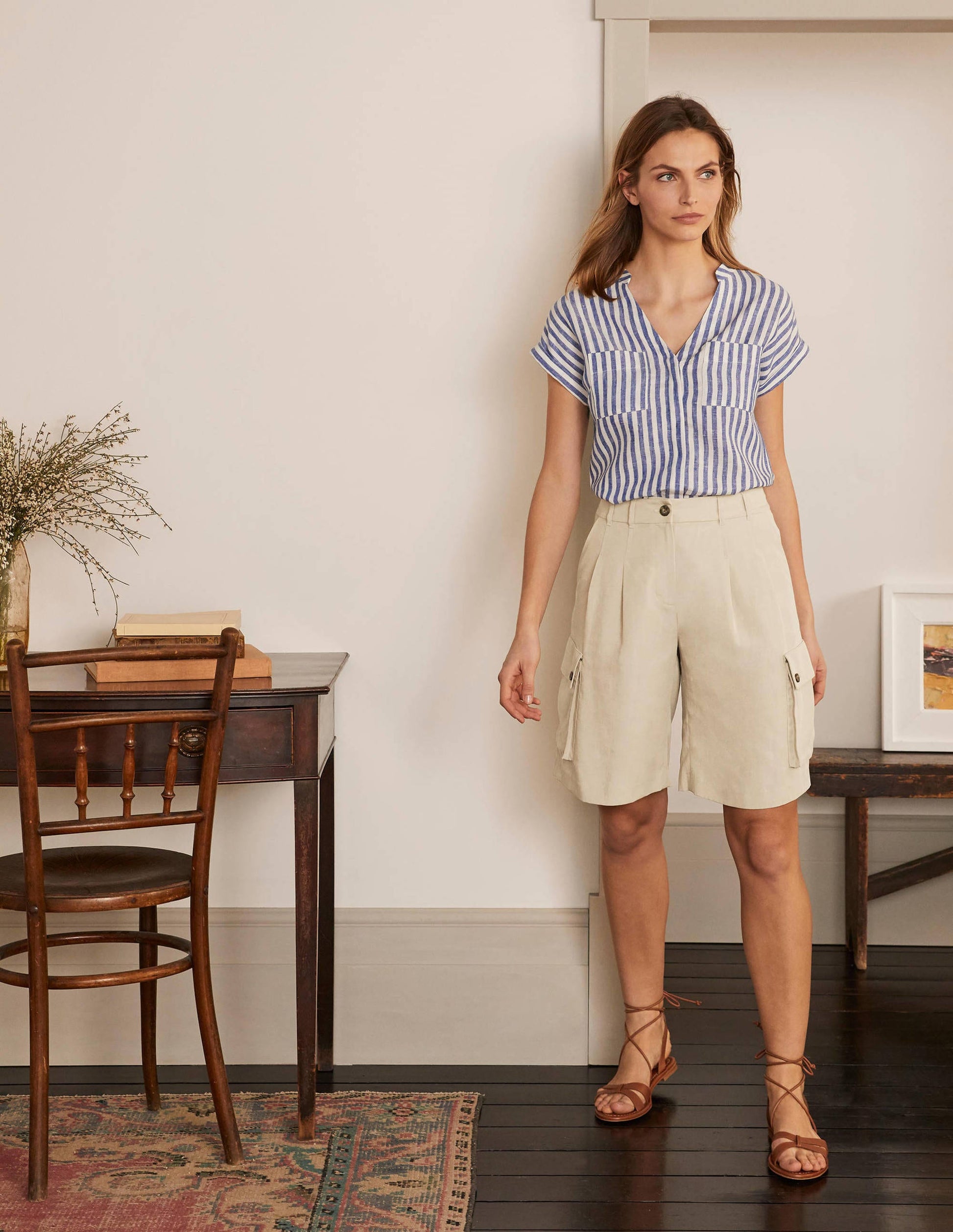 Ailesbury Cargo Shorts-Sand-5