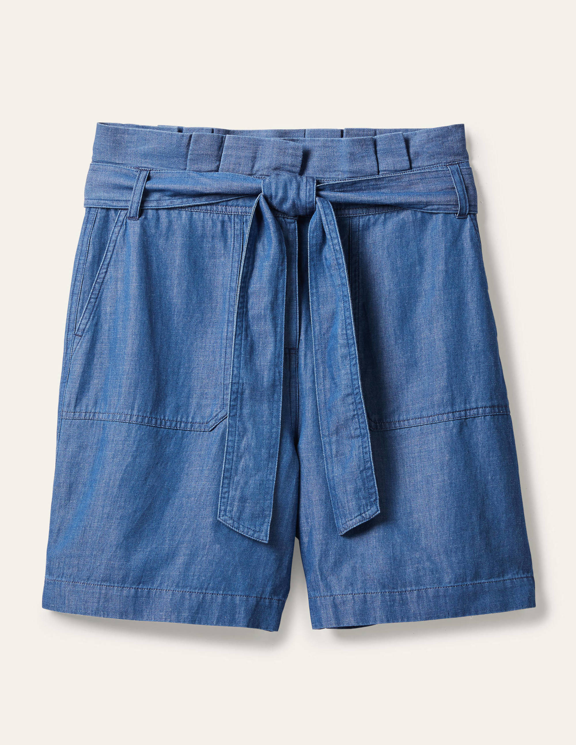 Elgin Paperbag Shorts-Chambray - Image 5