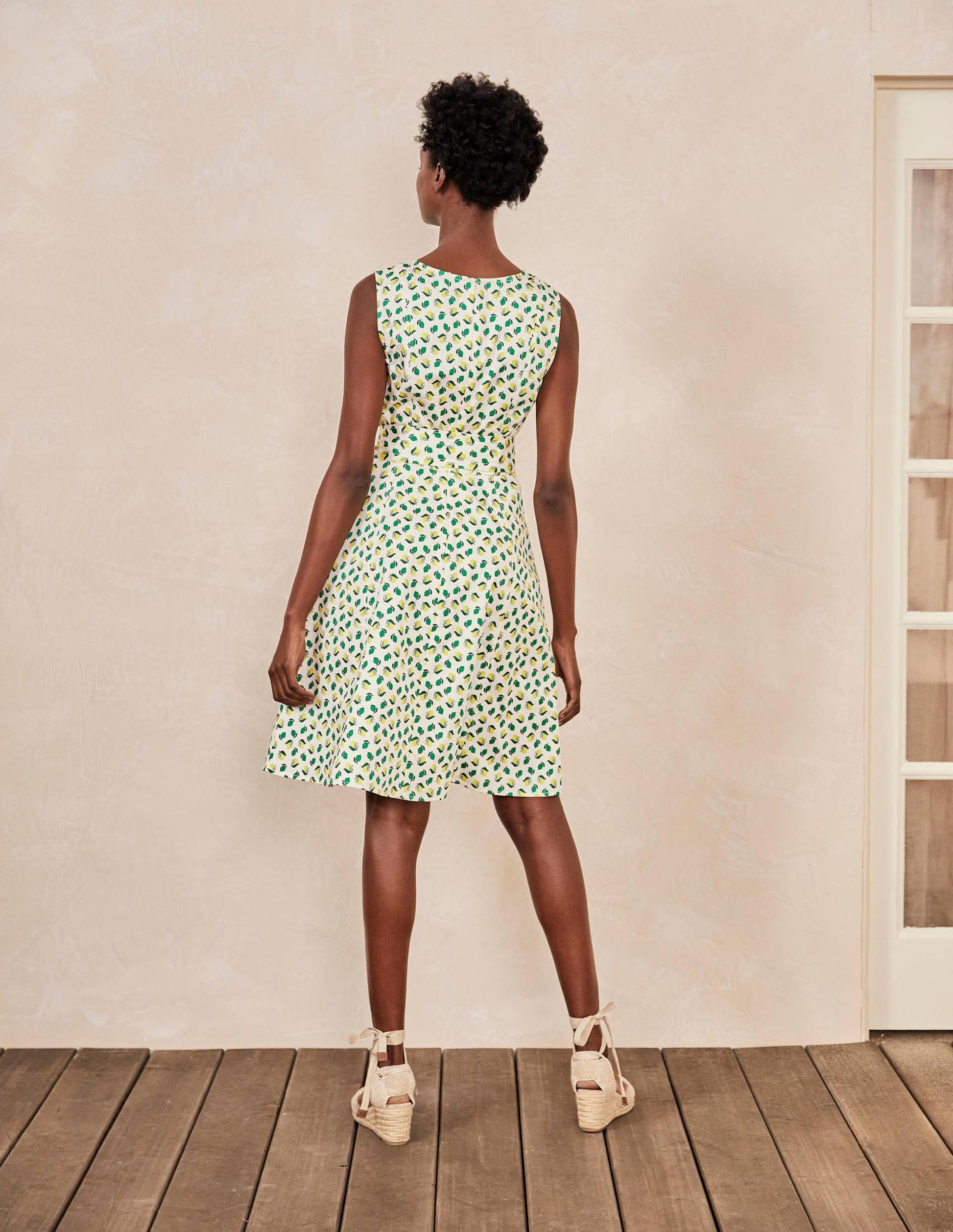 Mischa Belted Dress-Ivory, Citrus Fruit Small-2
